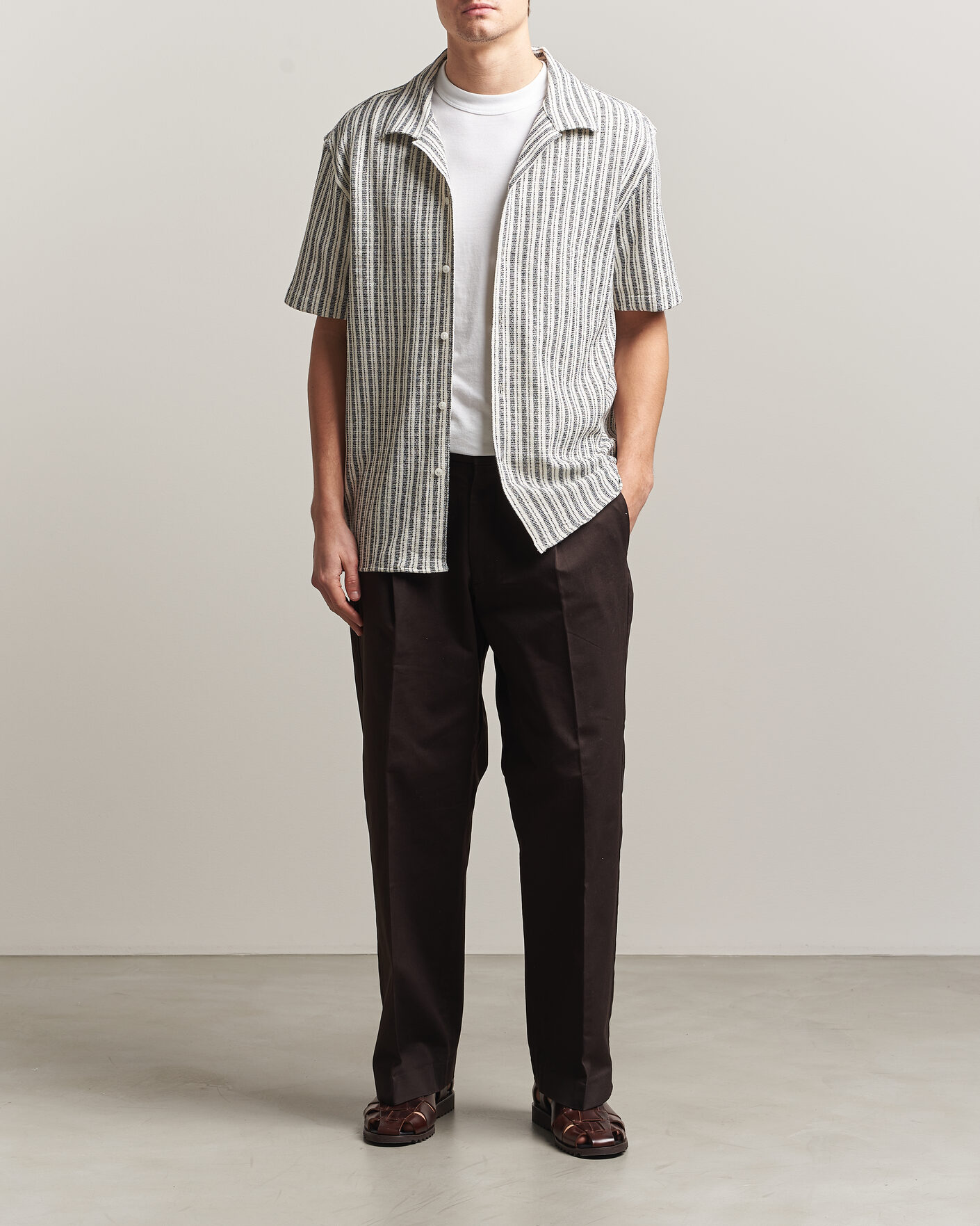 Herre | Skjorter | J.Lindeberg | Elio Structure Resort Shirt JL Navy