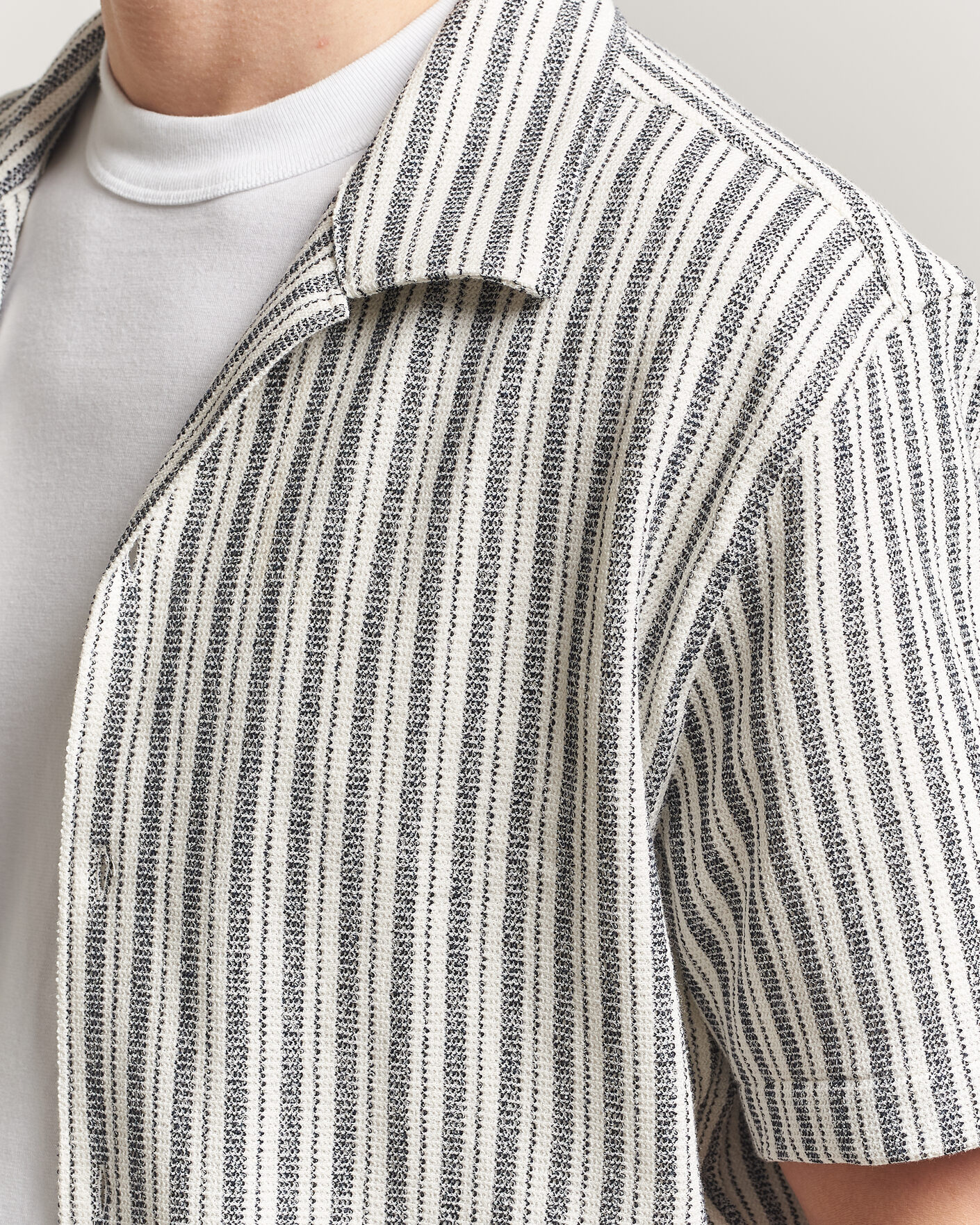 Herre | Skjorter | J.Lindeberg | Elio Structure Resort Shirt JL Navy