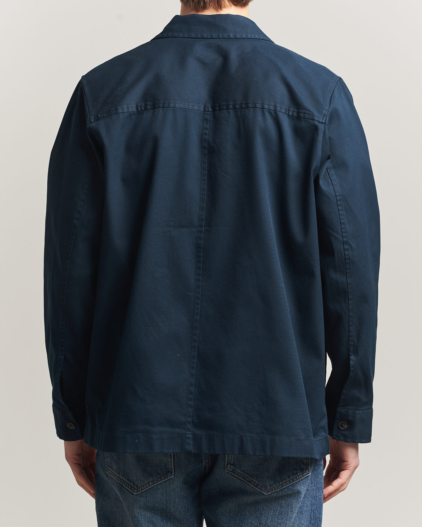 Herre | Skjorter | J.Lindeberg | Easton Cotton Overshirt JL Navy