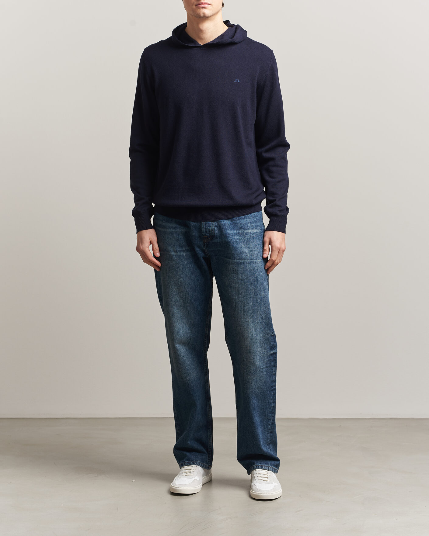 Herre | Gensere | J.Lindeberg | Karl Merino Hoodie JL Navy