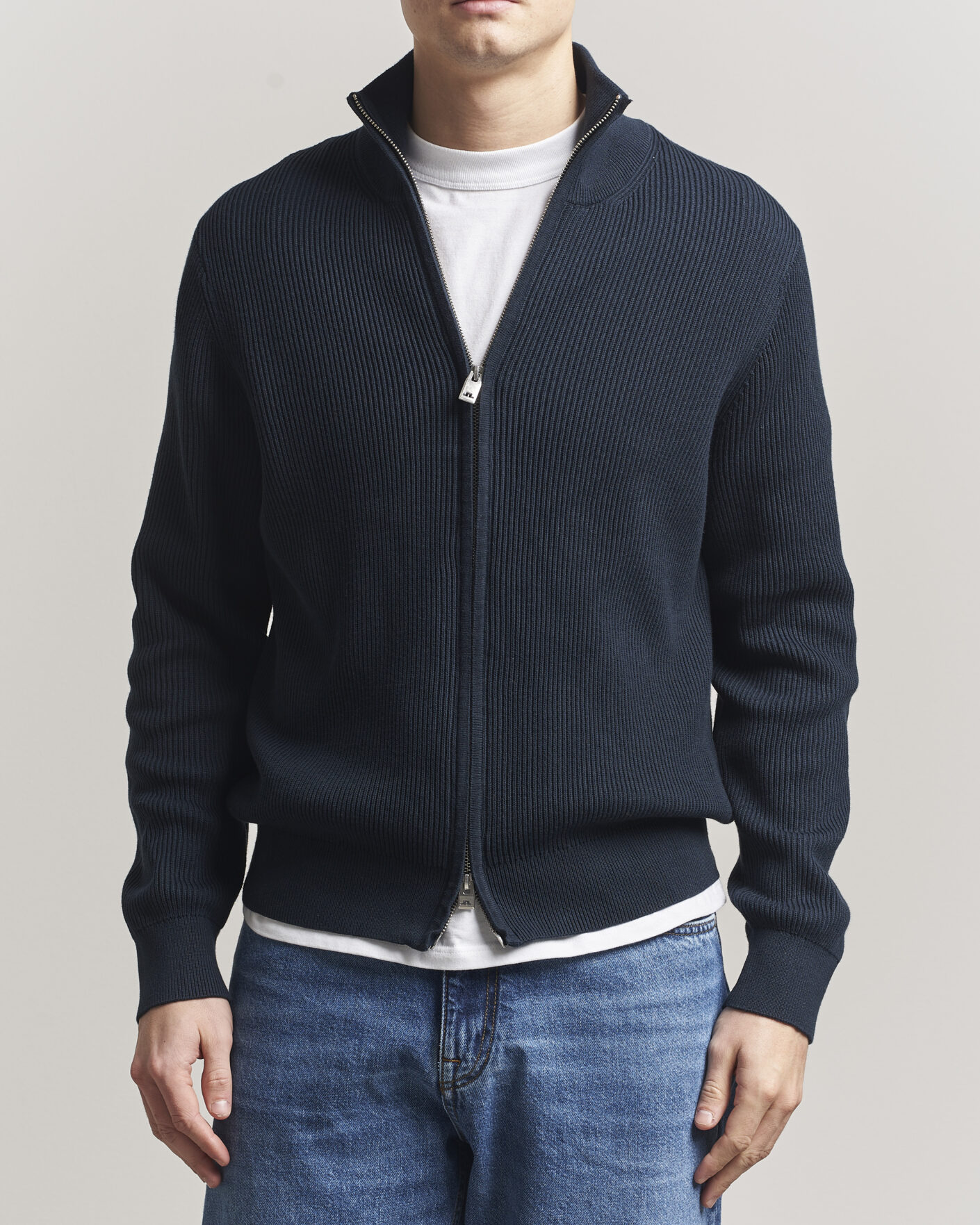 Herre | Gensere | J.Lindeberg | Alexis Full Zip Cardigan JL Navy