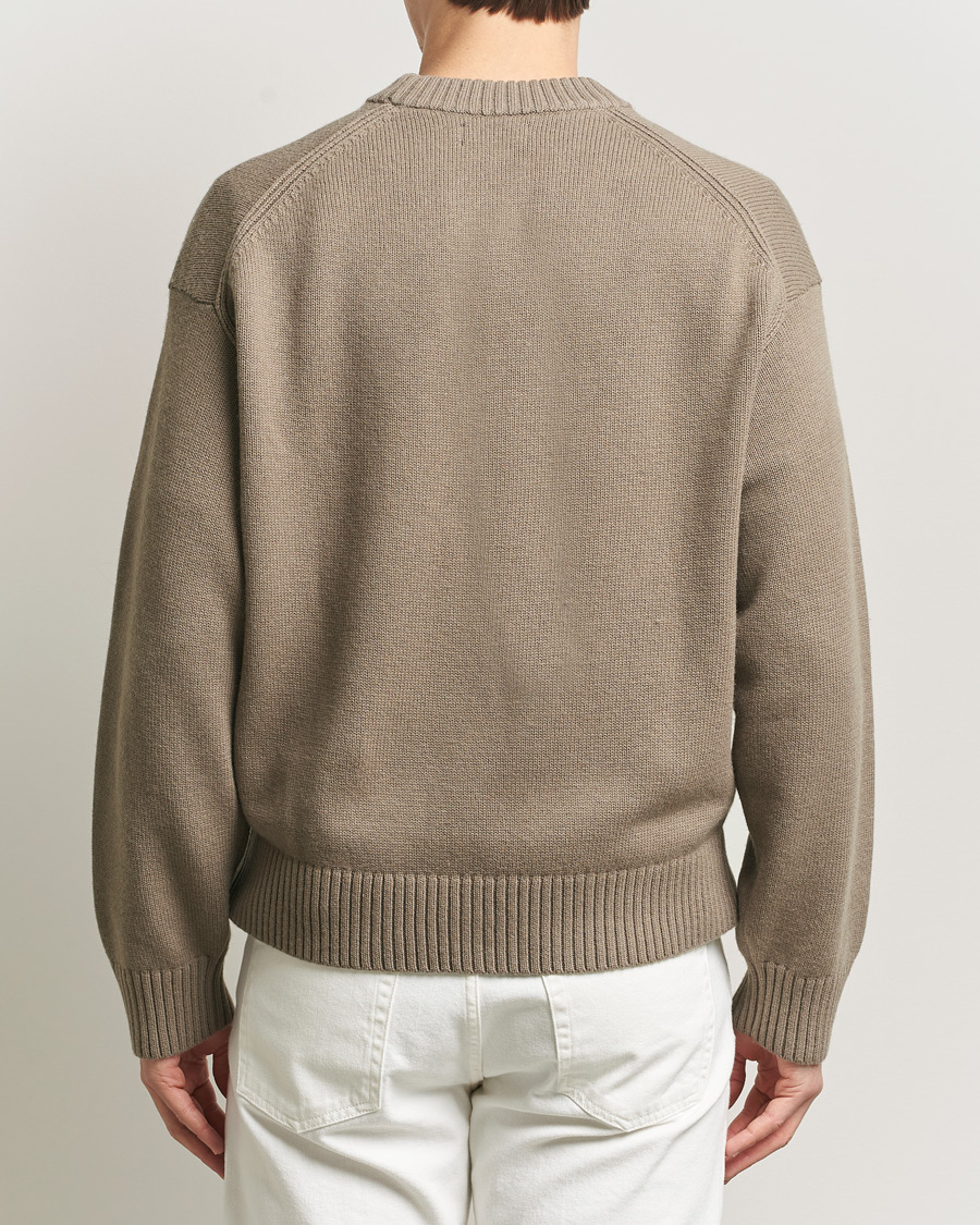 Herre | Gensere | J.Lindeberg | Eddy Cotton Wool Crew Neck Brindle