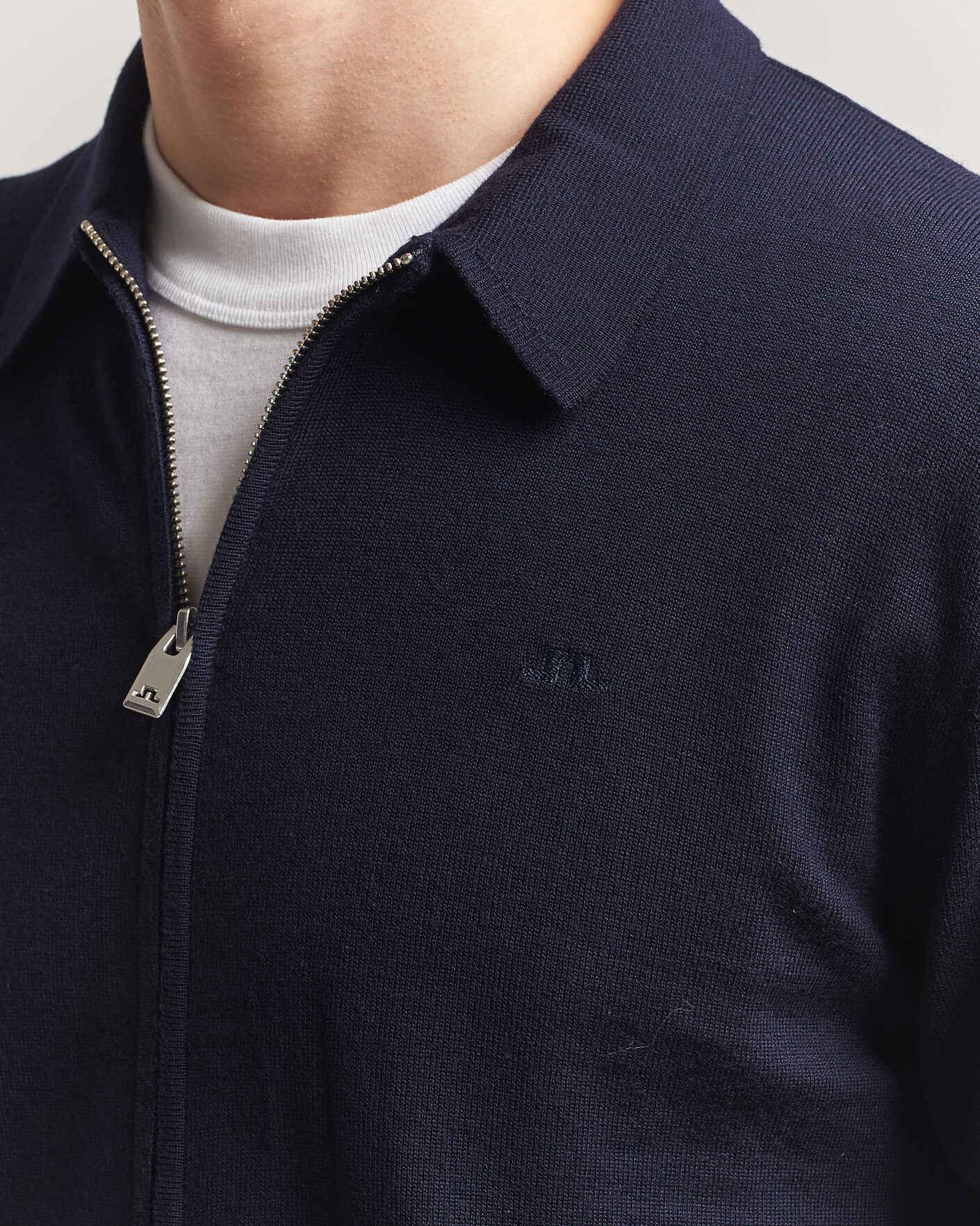 Herre | Gensere | J.Lindeberg | Kaleb Merino Cardigan JL Navy