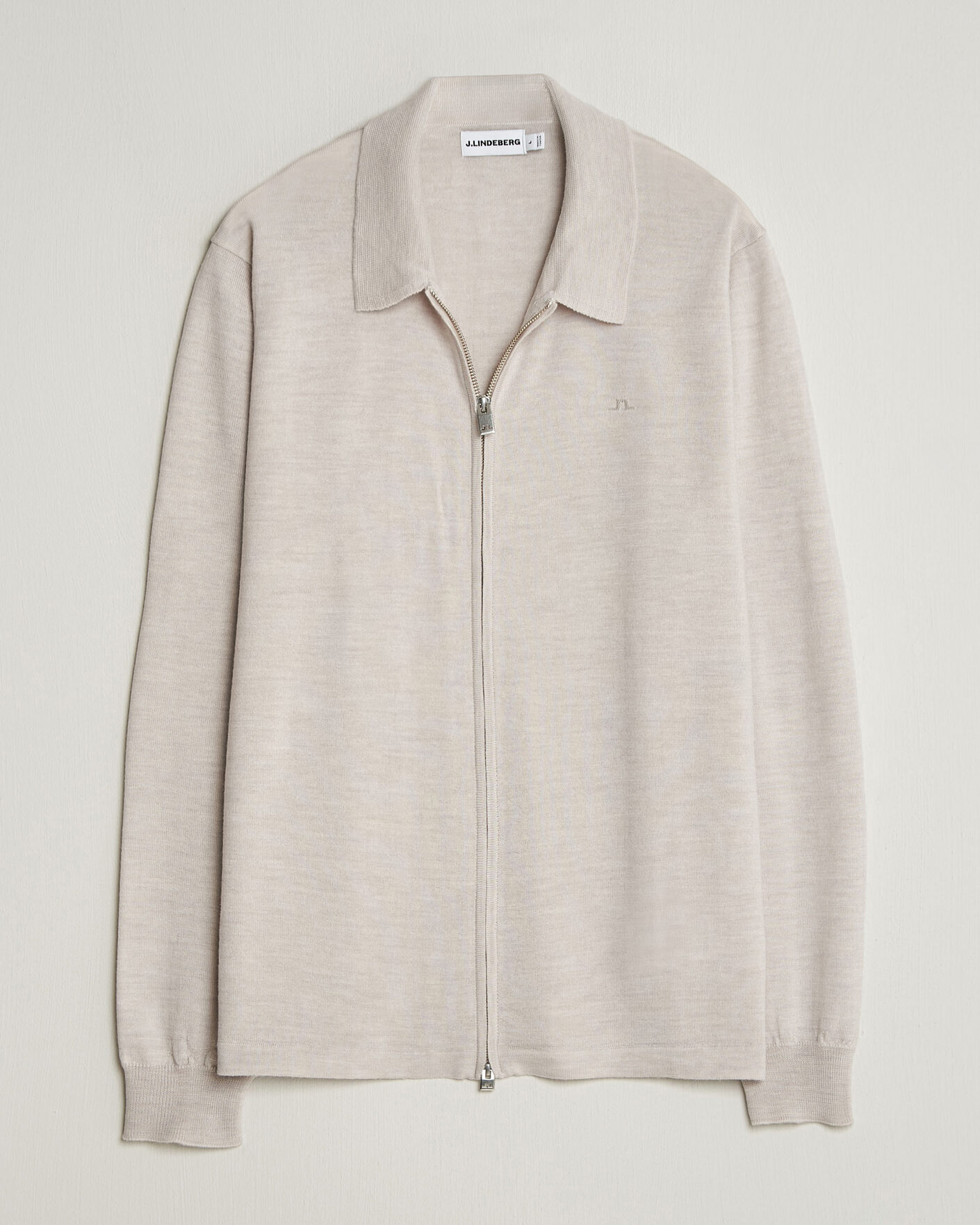 Herre | Gensere | J.Lindeberg | Kaleb Merino Cardigan Moonbeam Melange