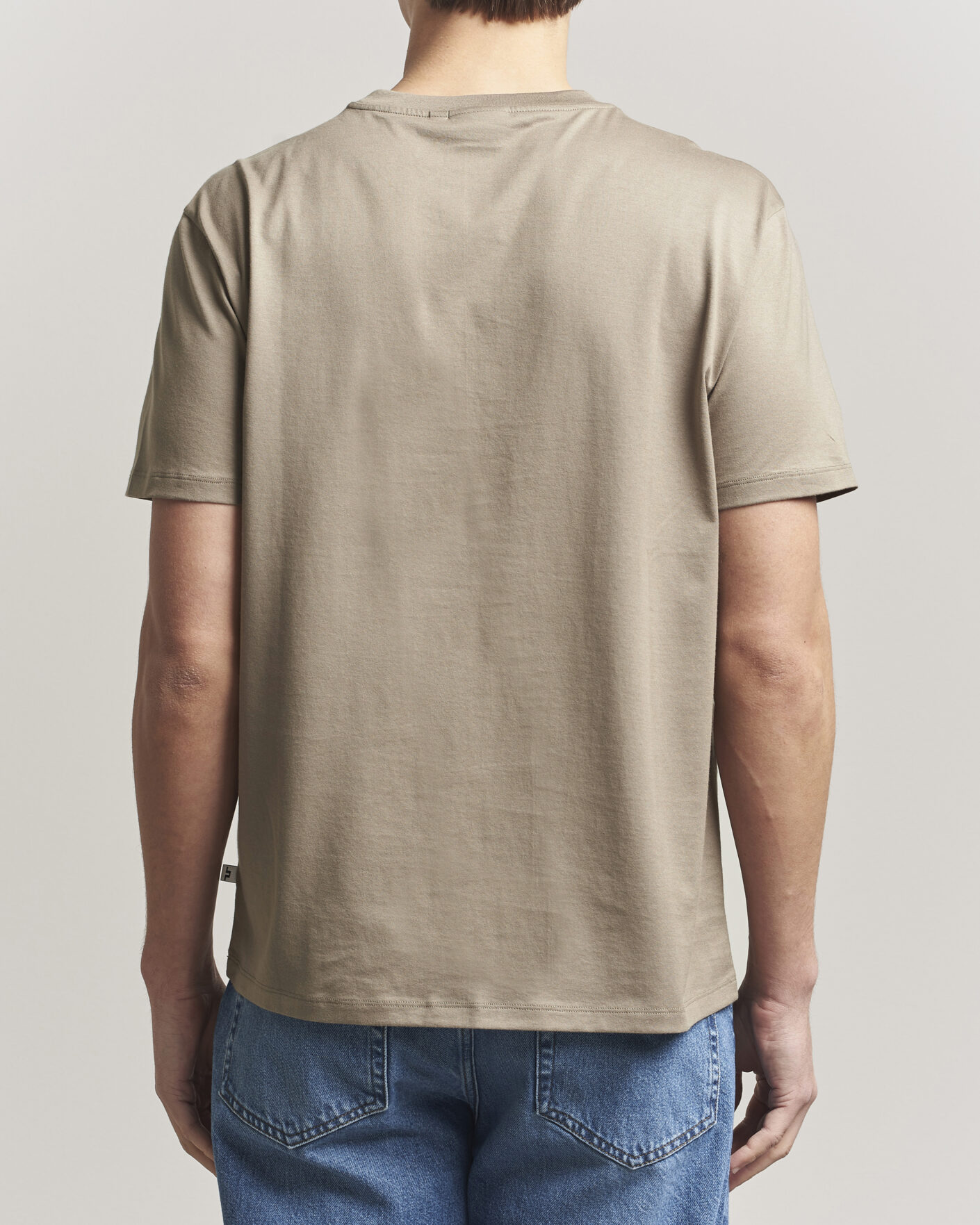 Herre | T-Shirts | J.Lindeberg | Sid Basic T-Shirt Brindle