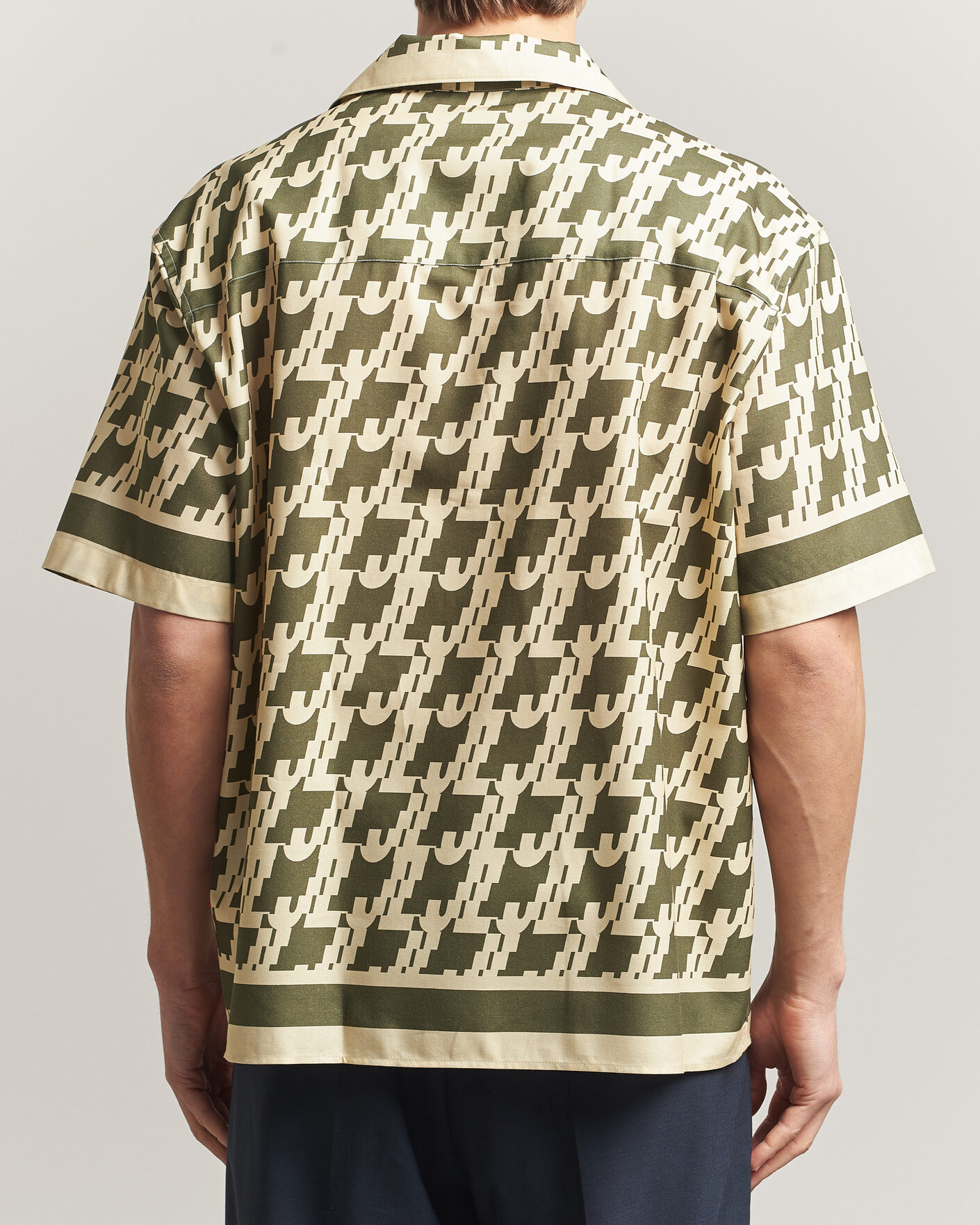 Herre | Skjorter | J.Lindeberg | Ellis Border Resort Shirt Glitch Kalamata