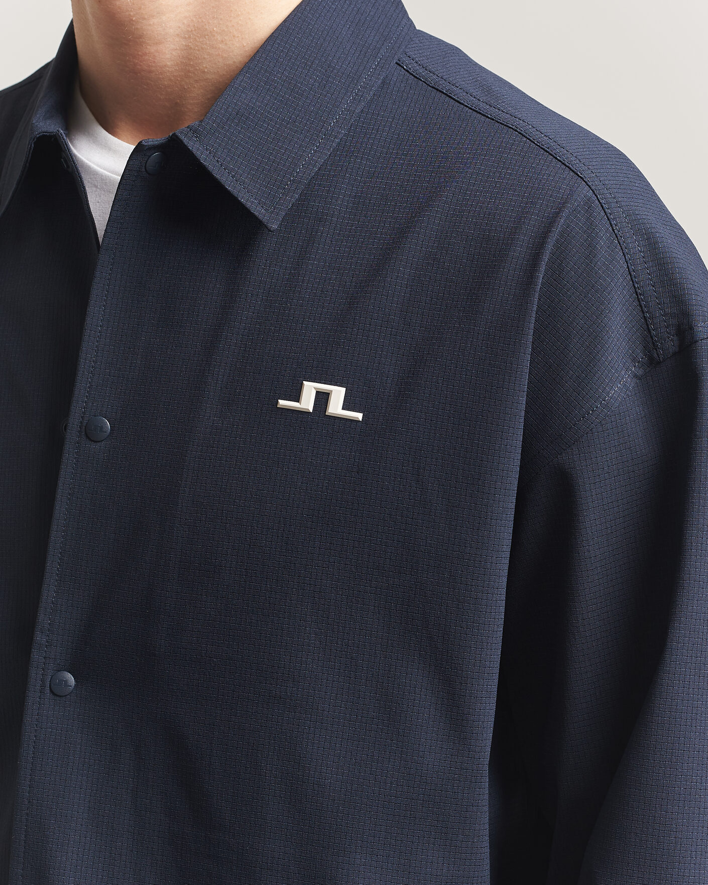 Herre | Skjorter | J.Lindeberg | Dex Coach Overshirt JL Navy