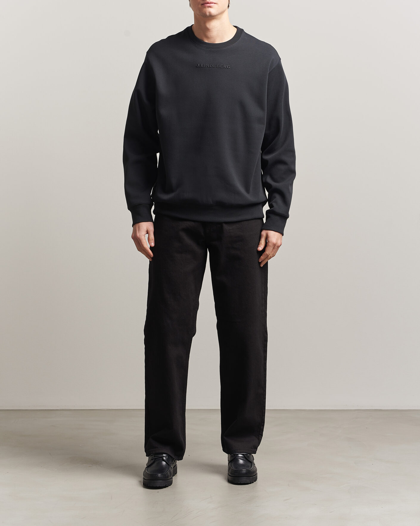 Herre | Gensere | J.Lindeberg | Club Crew Neck Black