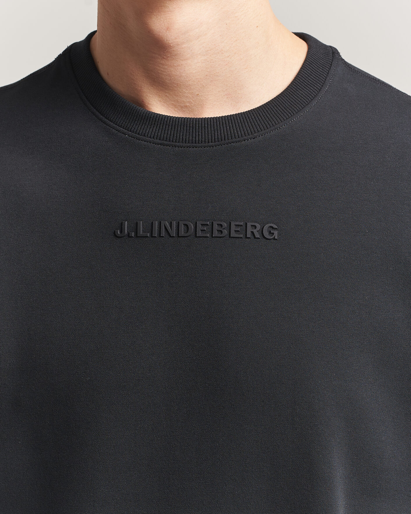 Herre | Gensere | J.Lindeberg | Club Crew Neck Black