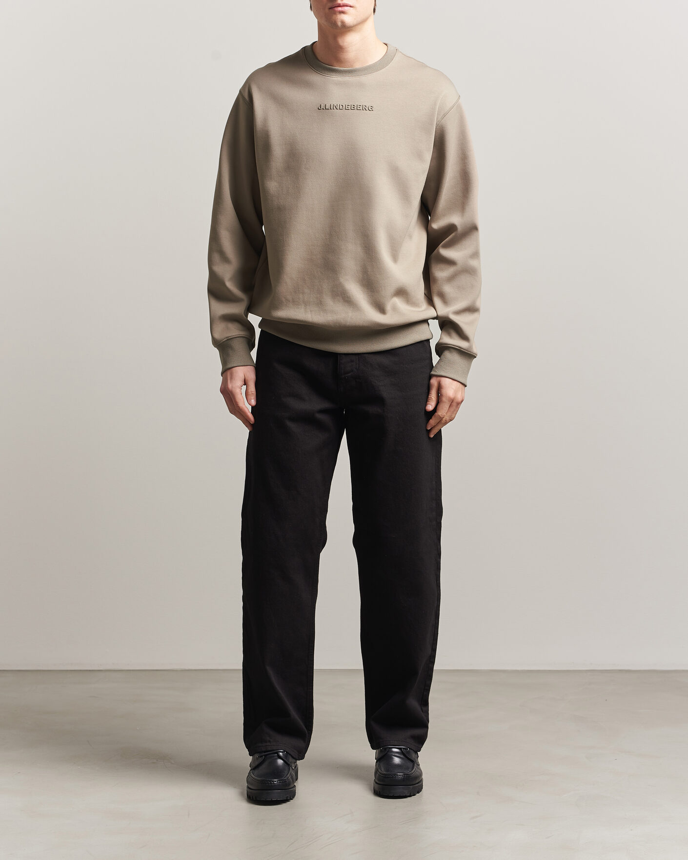 Herre | Gensere | J.Lindeberg | Club Crew Neck Brindle