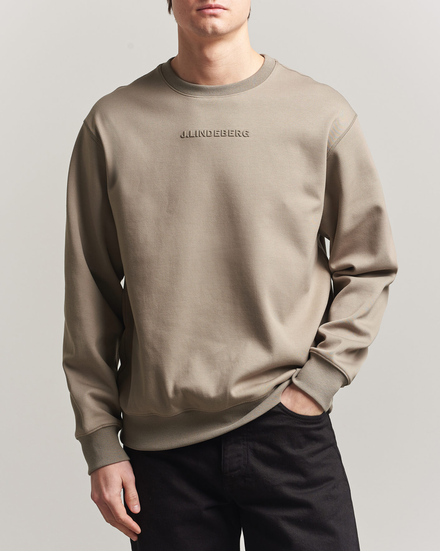 Herre | Gensere | J.Lindeberg | Club Crew Neck Brindle