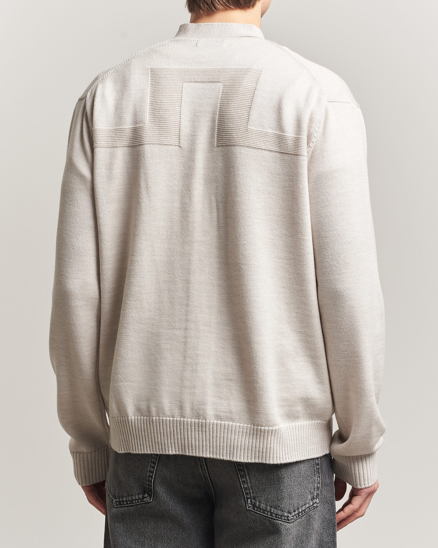 Herre | Gensere | J.Lindeberg | Jared Merino Cardigan Moonbeam Melange