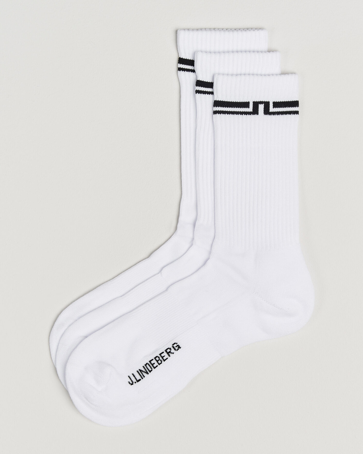 Herre | Undertøy | J.Lindeberg | Johnson 3-Pack Socks White