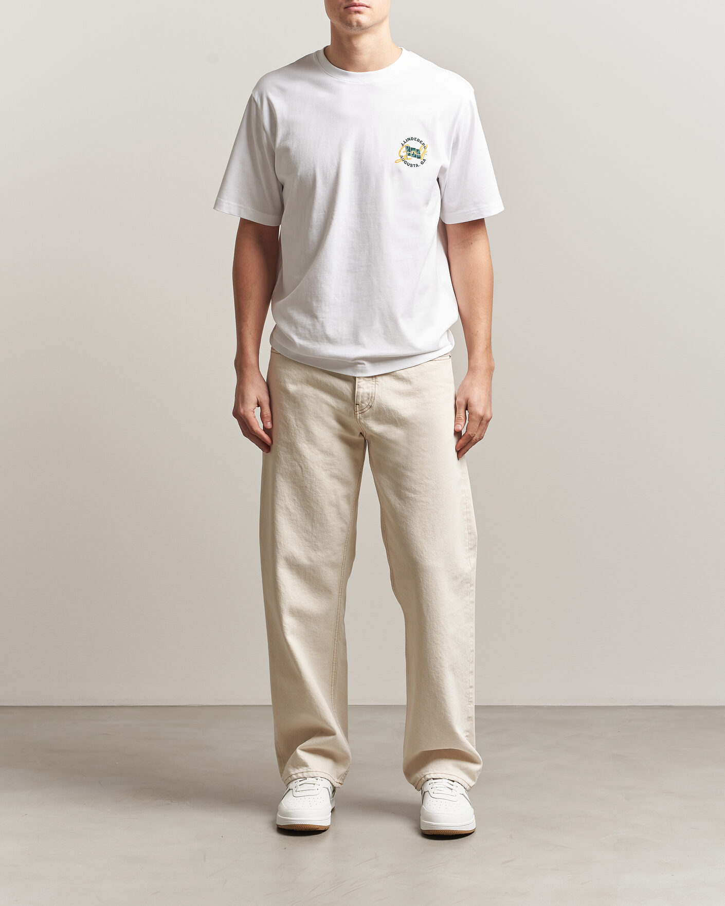 Herre | T-Shirts | J.Lindeberg | Parcie Tour T-Shirt White