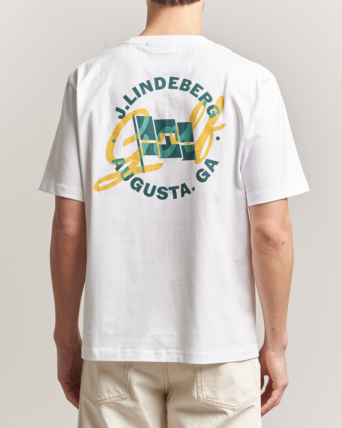 Herre | T-Shirts | J.Lindeberg | Parcie Tour T-Shirt White