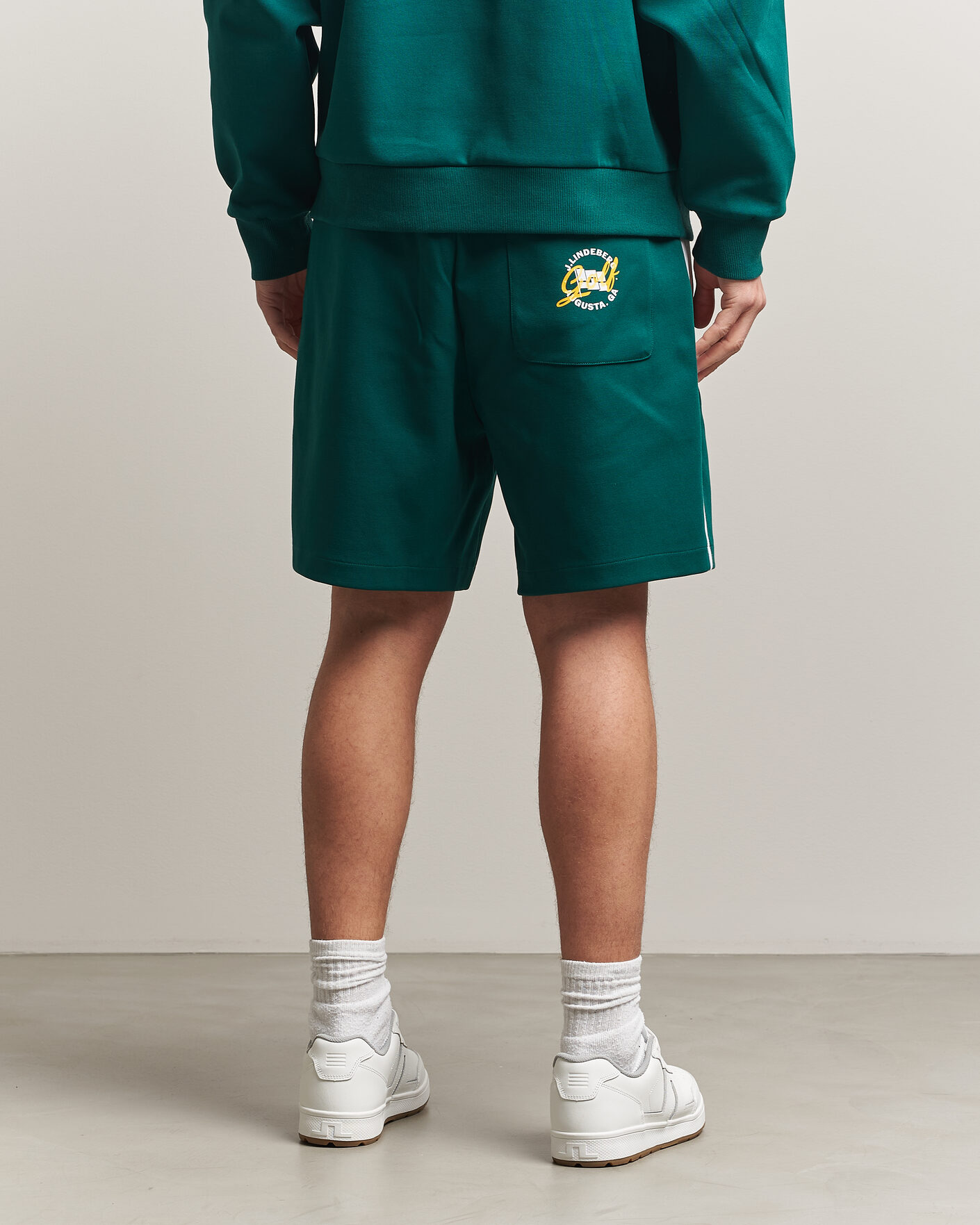 Herre | Shorts | J.Lindeberg | Gusta Masters Tour Sweatshorts Forest Biome