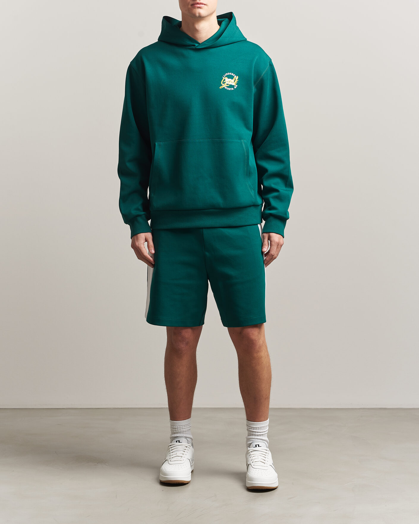 Herre | Gensere | J.Lindeberg | Club Masters Tour Hoodie Forest Biome