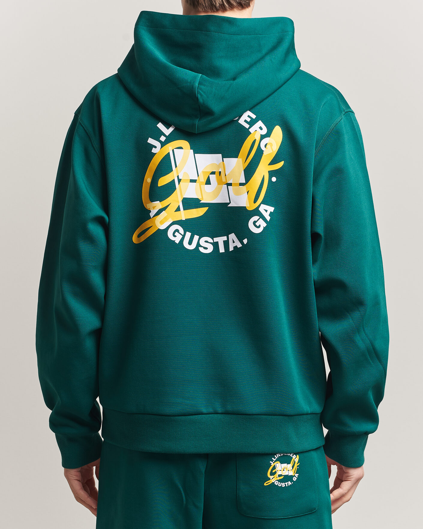 Herre | Gensere | J.Lindeberg | Club Masters Tour Hoodie Forest Biome