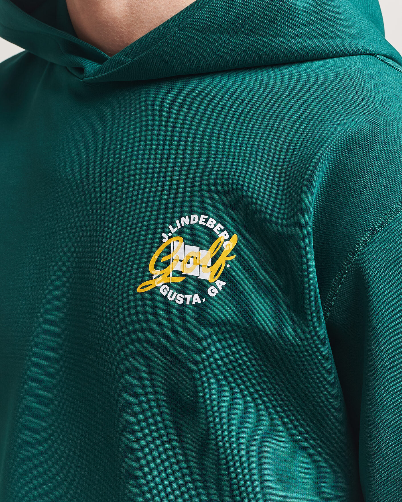 Herre | Gensere | J.Lindeberg | Club Masters Tour Hoodie Forest Biome