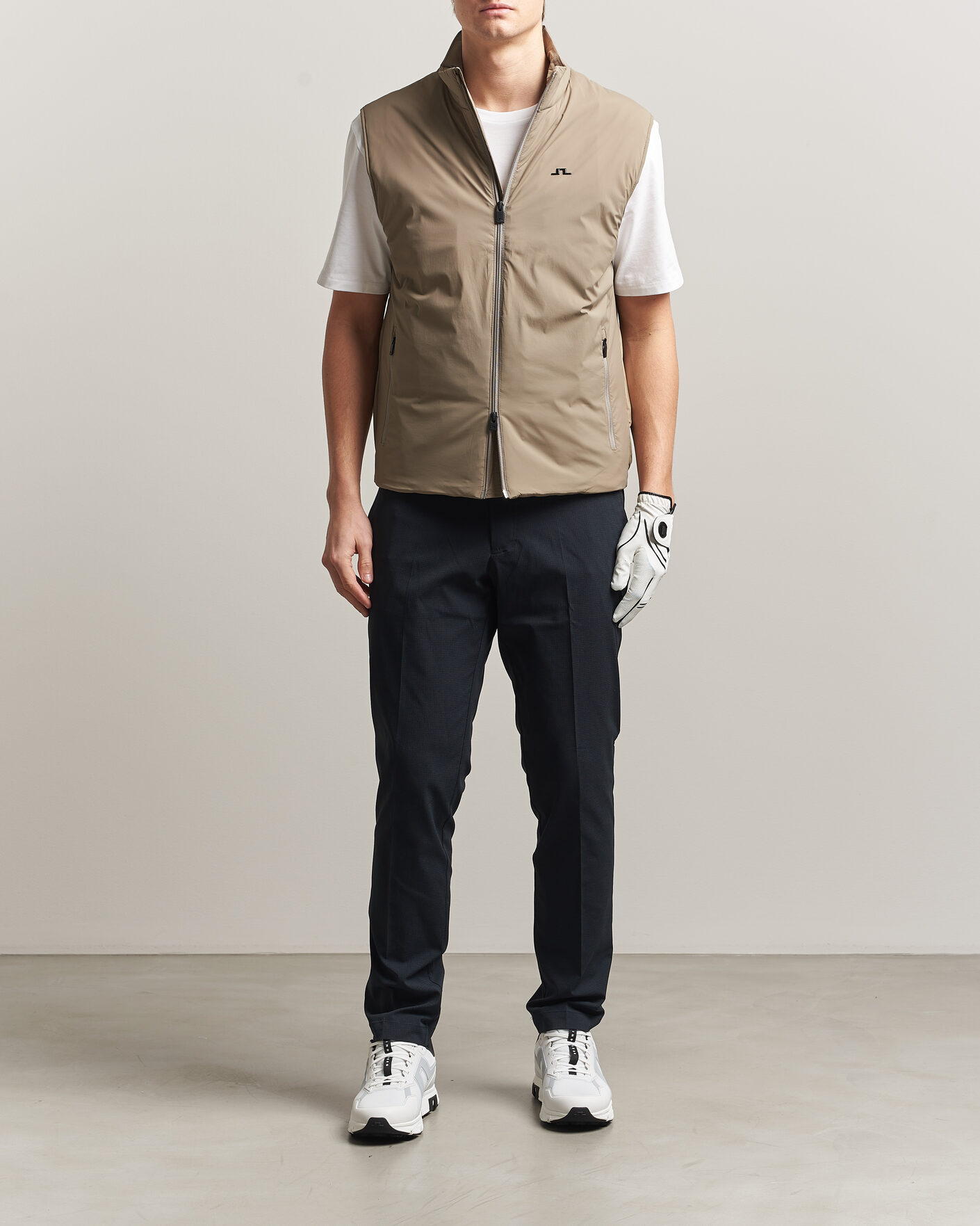 Herre | Vester | J.Lindeberg | Timor Hybrid Vest Brindle