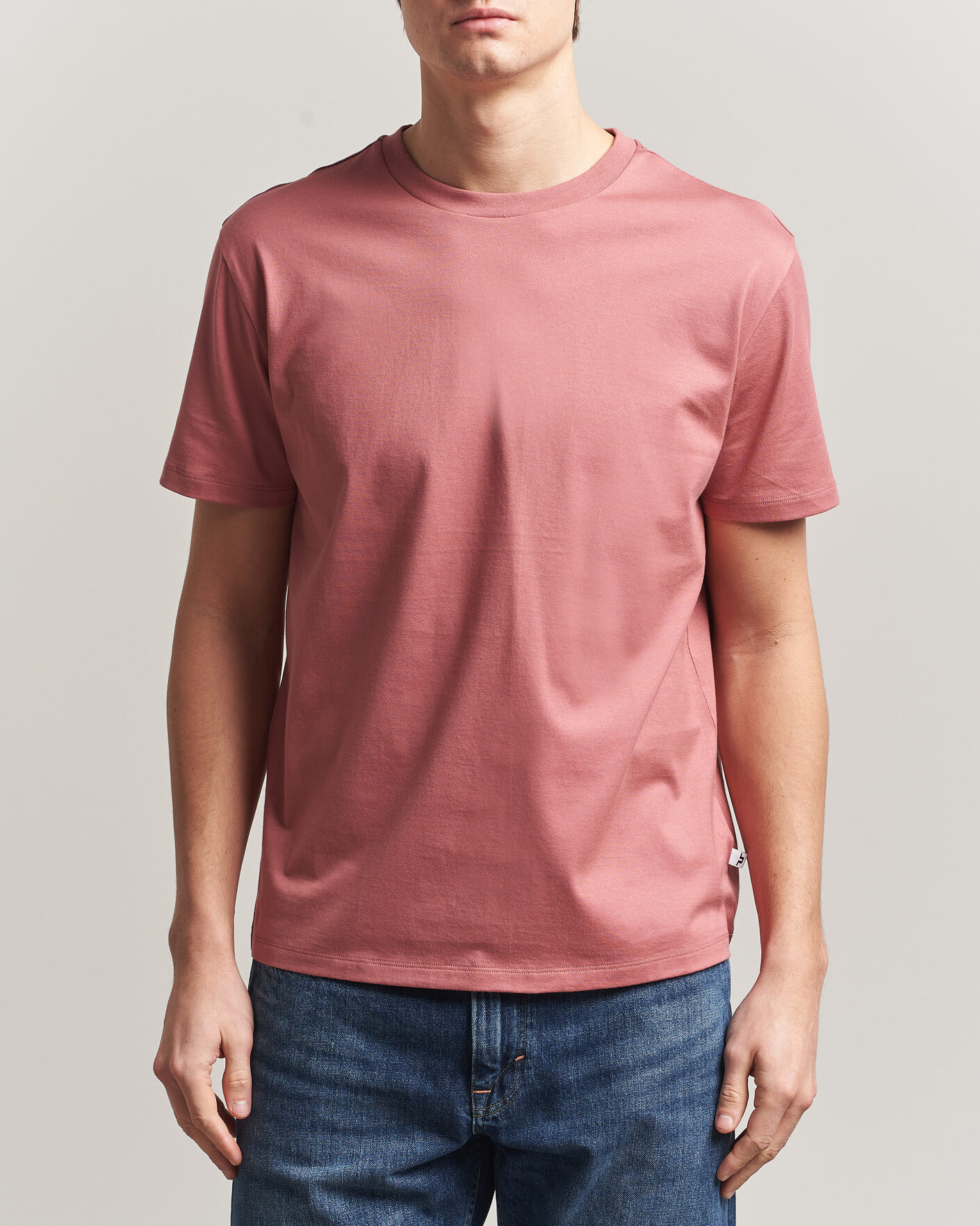 Herre | T-Shirts | J.Lindeberg | Sid Basic T-Shirt Withered Rose