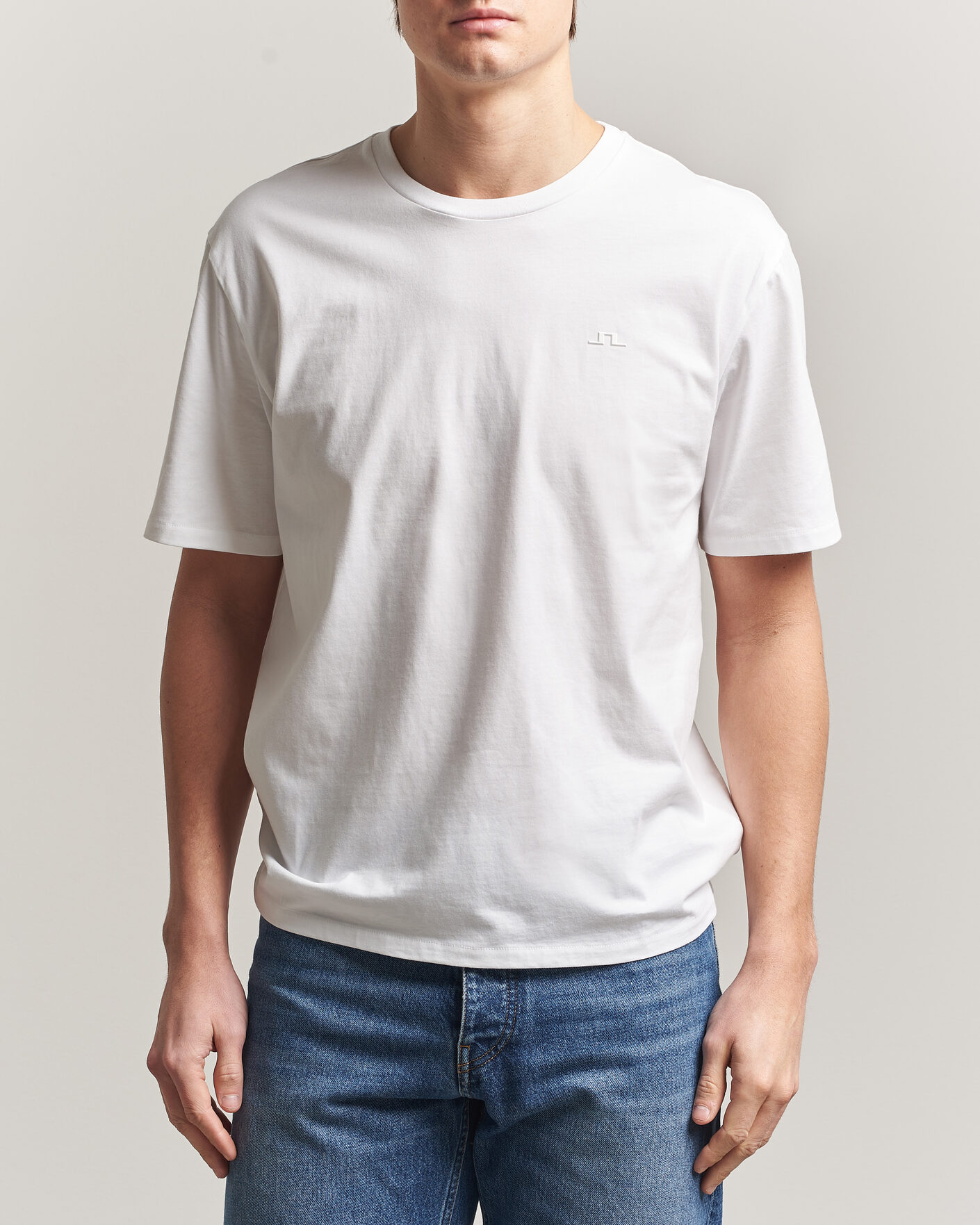 Herre | T-Shirts | J.Lindeberg | Alpha T-Shirt White