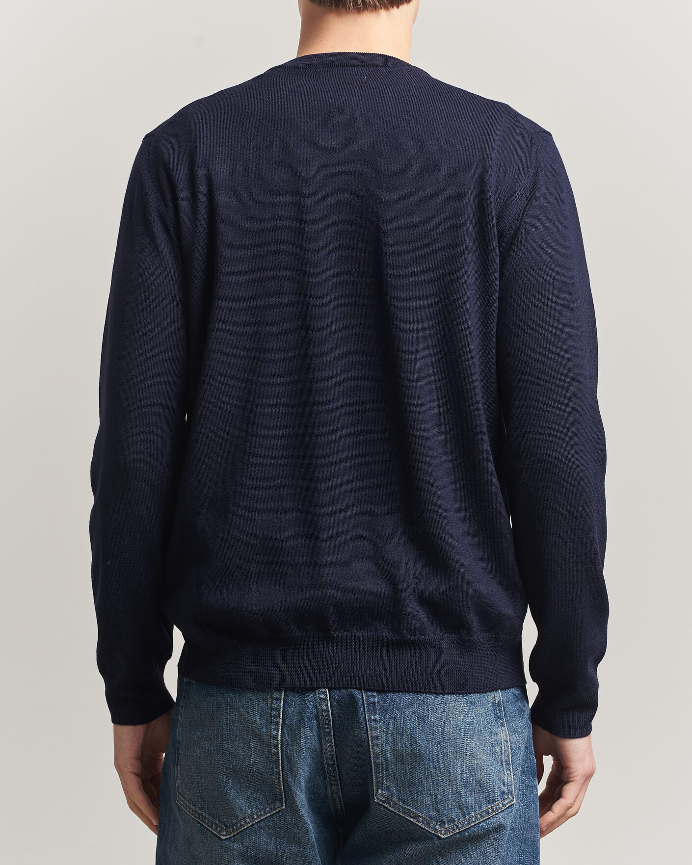 Herre | Gensere | J.Lindeberg | Lymann Merino V-Neck Pullover JL Navy
