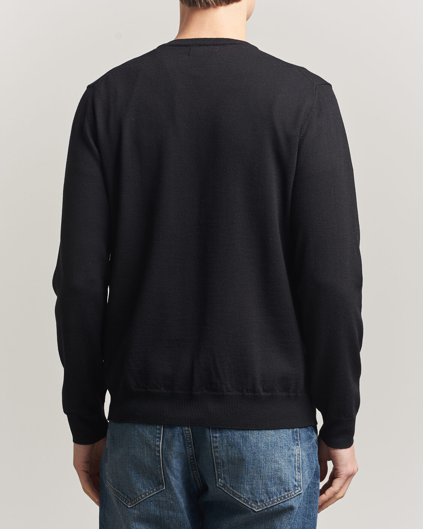 Herre | Gensere | J.Lindeberg | Lymann Merino V-Neck Pullover Black