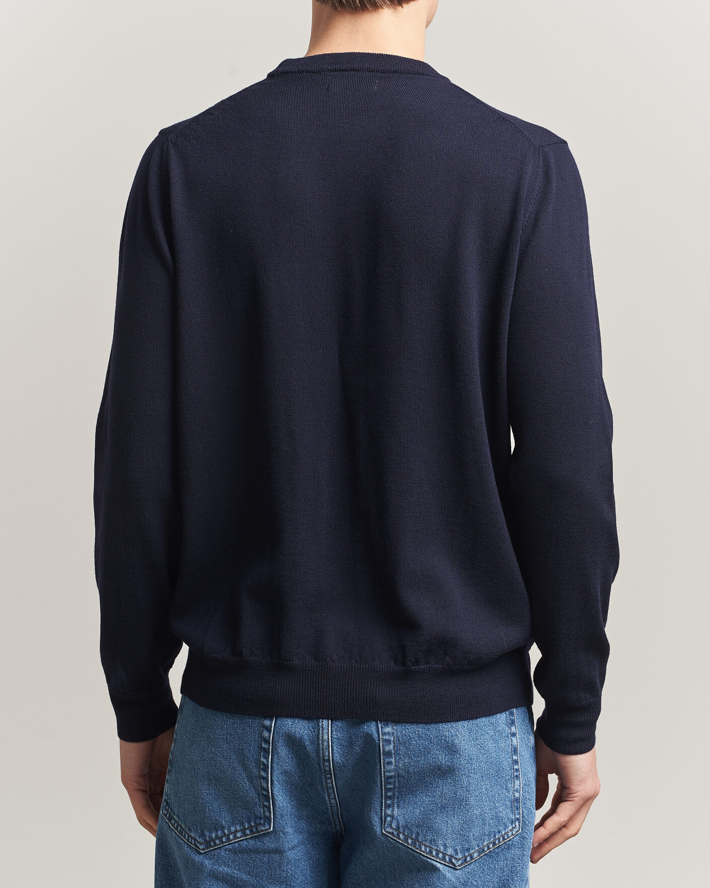 Herre | Gensere | J.Lindeberg | Keane Merino Crew Neck Pullover JL Navy