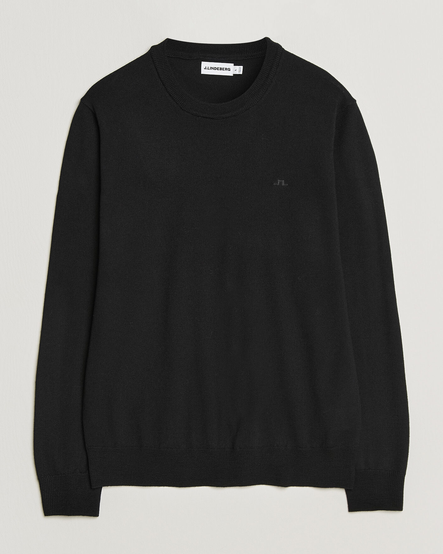 Herre | Gensere | J.Lindeberg | Keane Merino Crew Neck Pullover Black