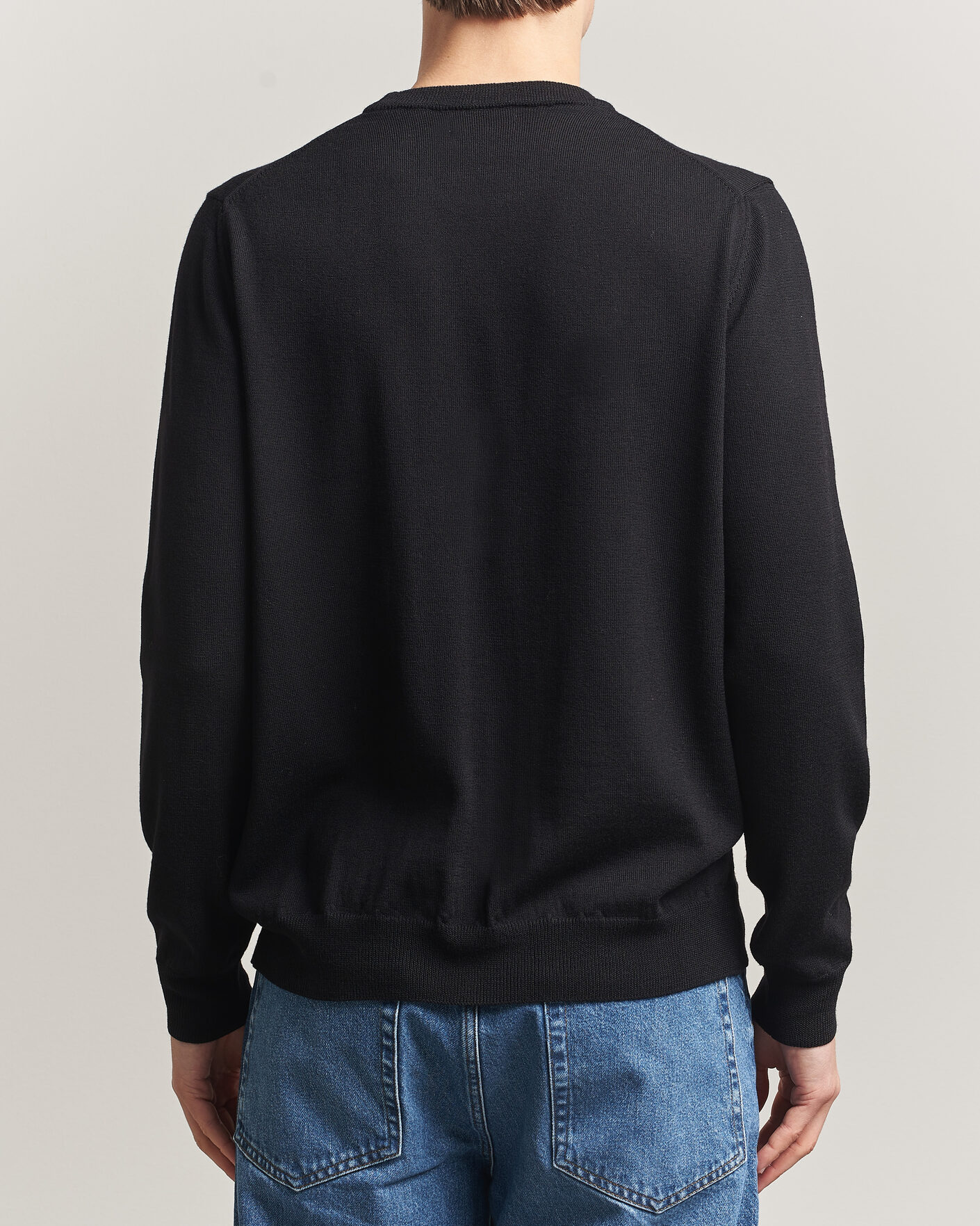 Herre | Gensere | J.Lindeberg | Keane Merino Crew Neck Pullover Black