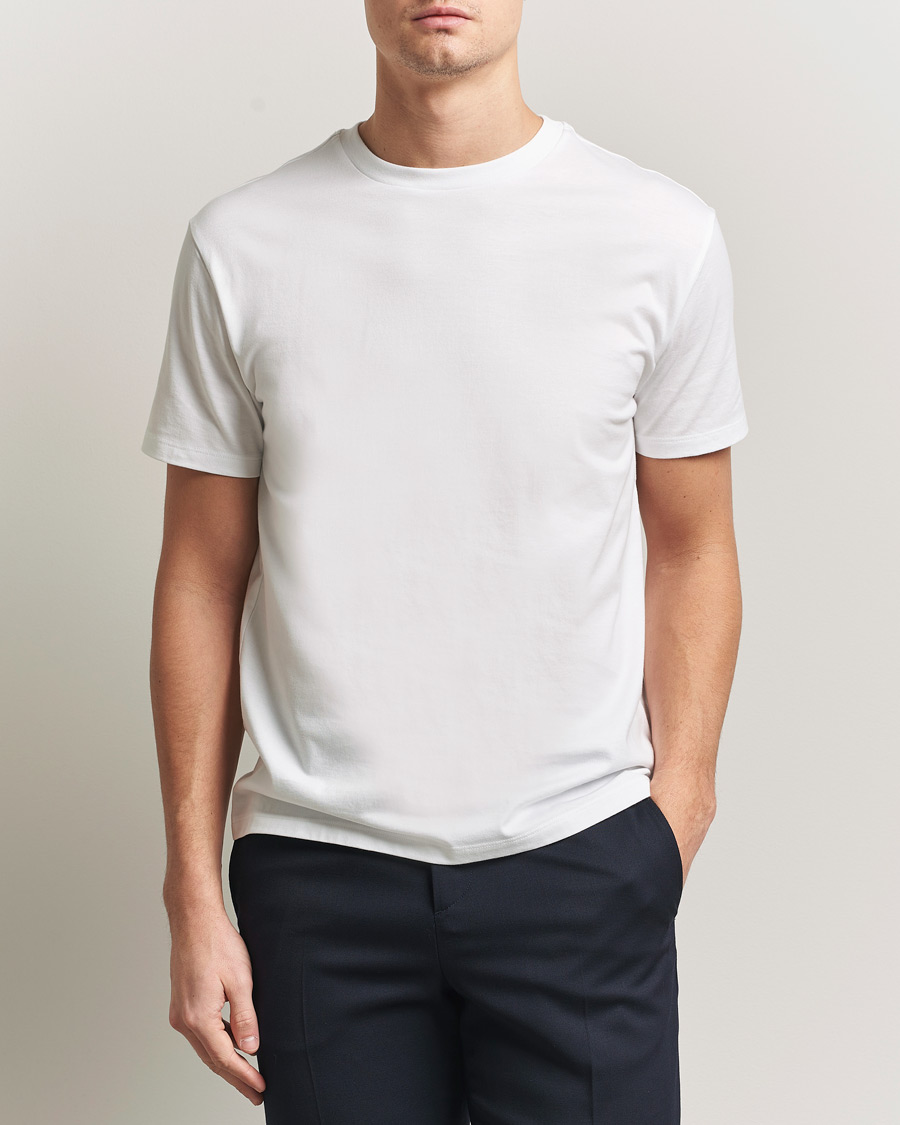 Herre | T-Shirts | J.Lindeberg | Sid Basic T-Shirt White