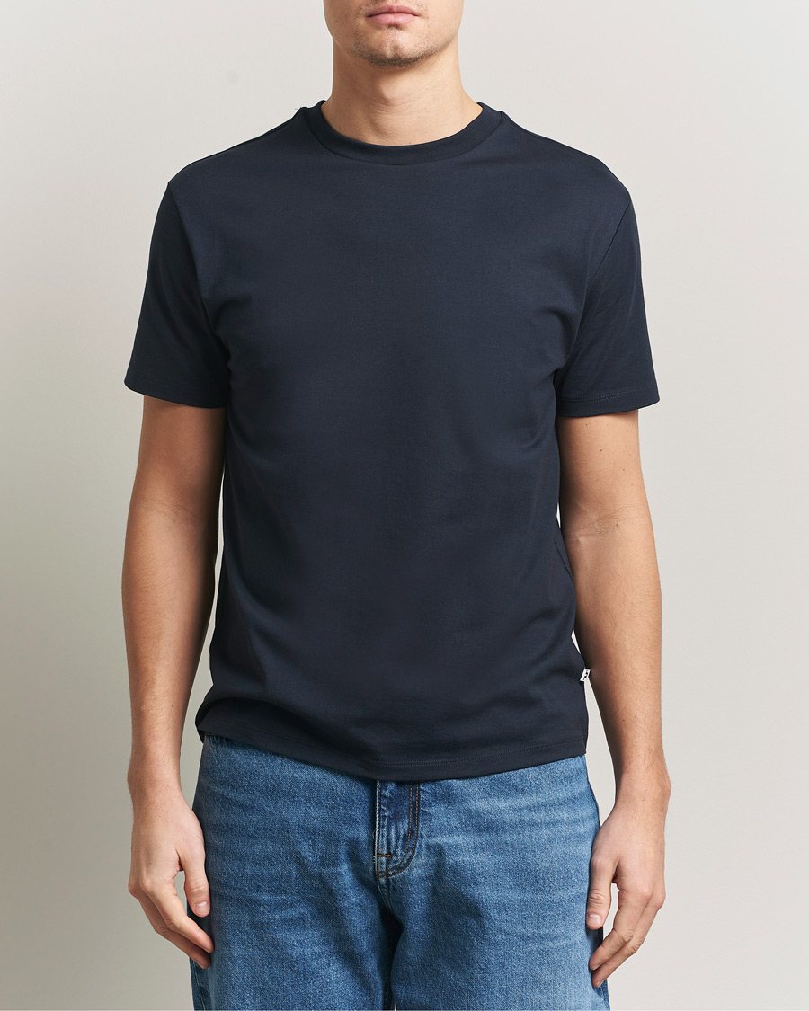 Herre | T-Shirts | J.Lindeberg | Sid Basic T-Shirt JL Navy
