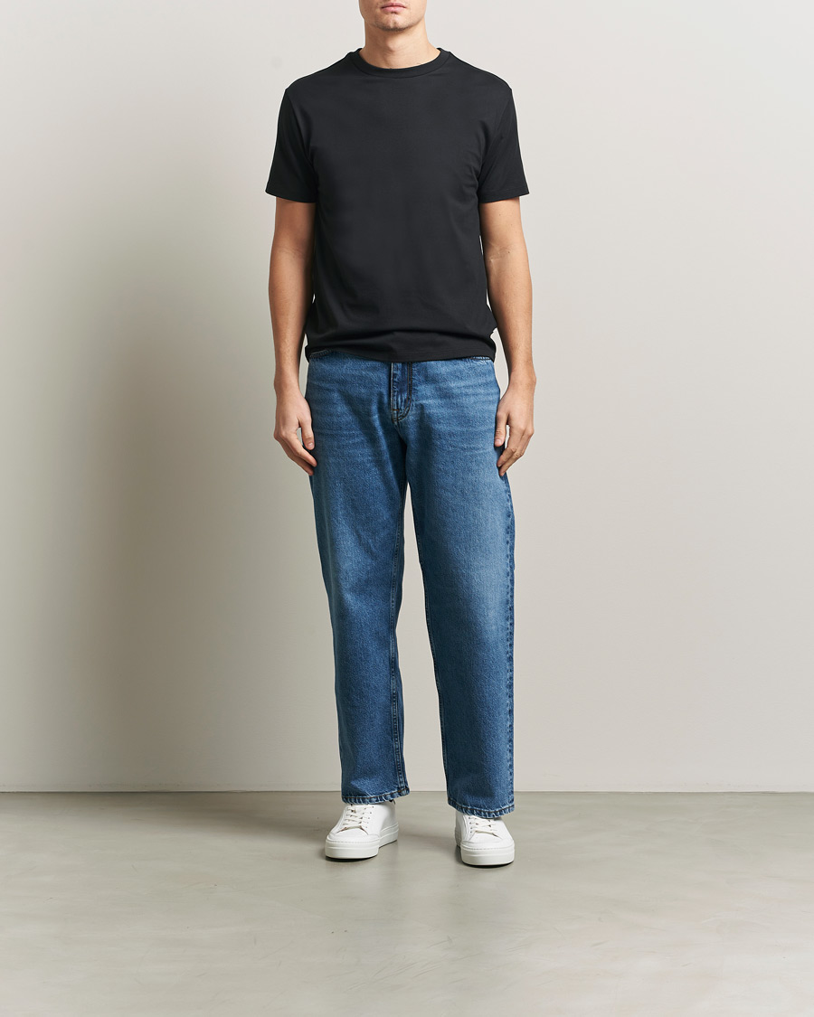 Herre | T-Shirts | J.Lindeberg | Sid Basic T-Shirt Black