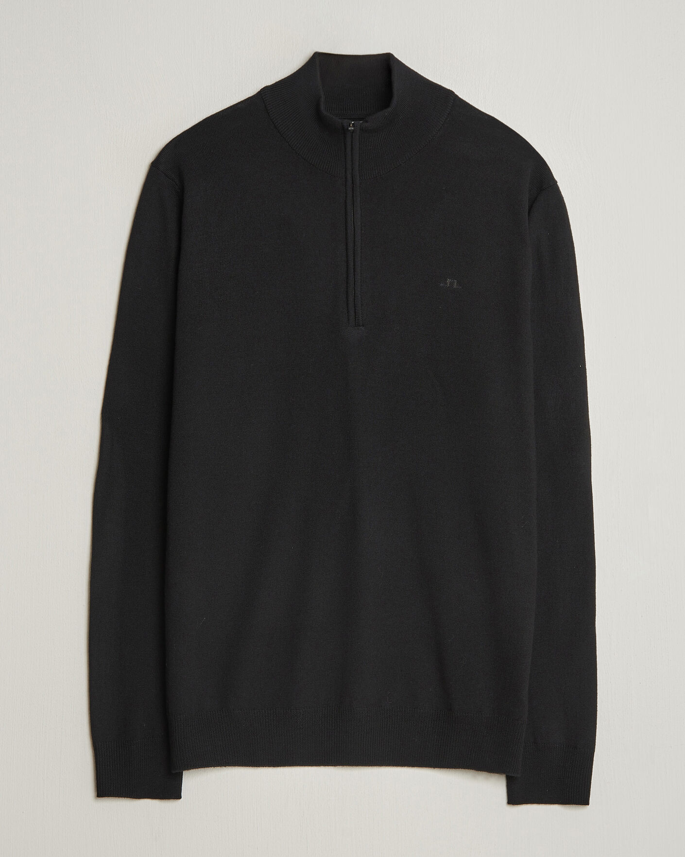 Herre | Gensere | J.Lindeberg | Kiyan Merino Half Zip Black