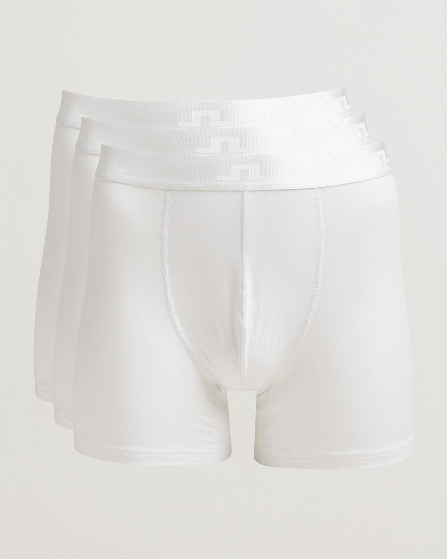 Herre | Undertøy | J.Lindeberg | 3-Pack Bridge Lyocell Boxer White