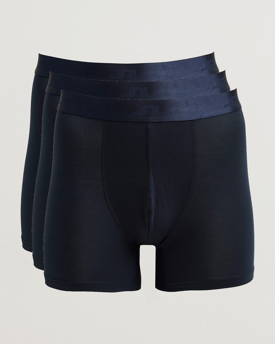 Herre | Undertøy | J.Lindeberg | 3-Pack Bridge Lyocell Boxer JL Navy