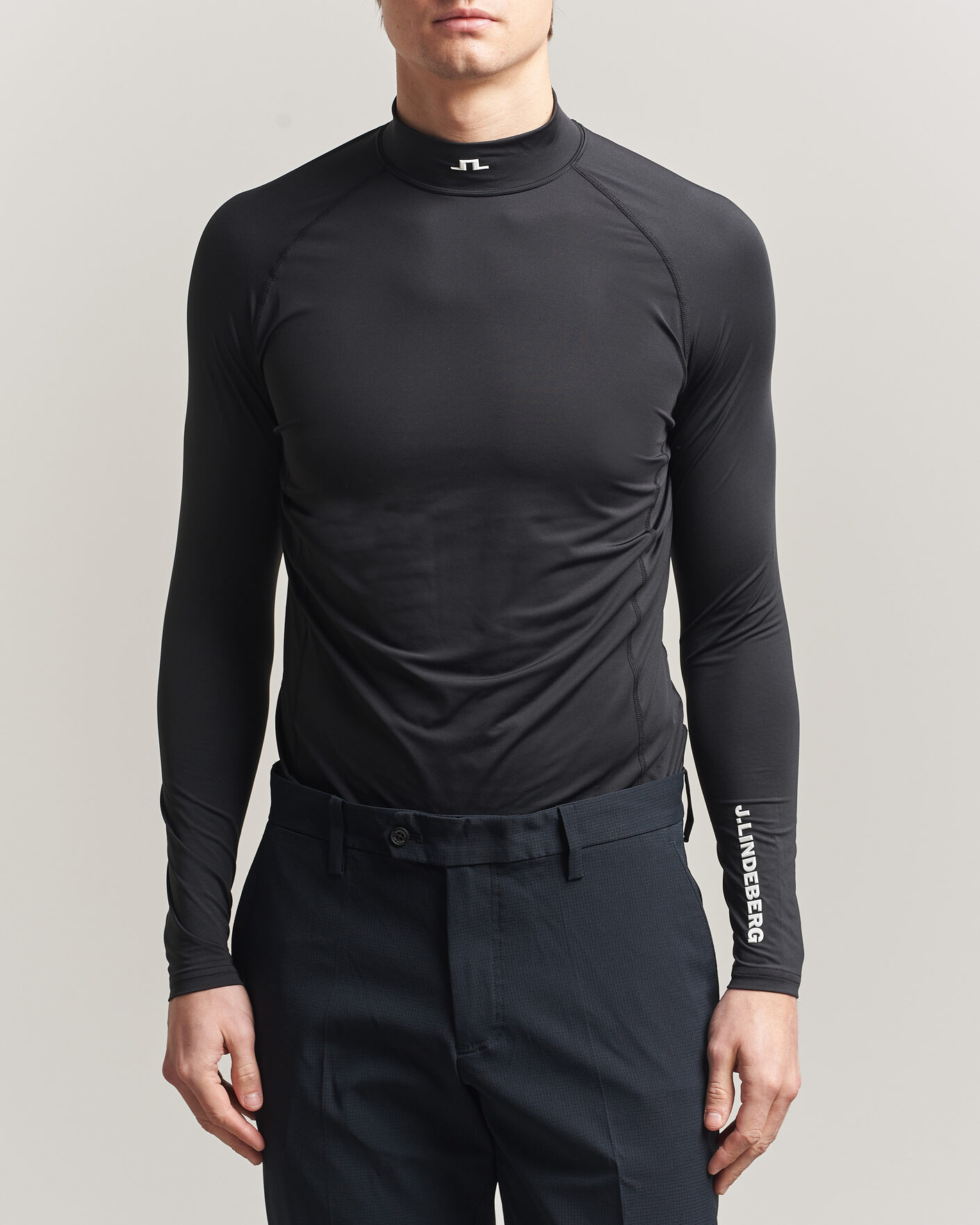 Herre | T-Shirts | J.Lindeberg | Ello Compression T-Shirt Black