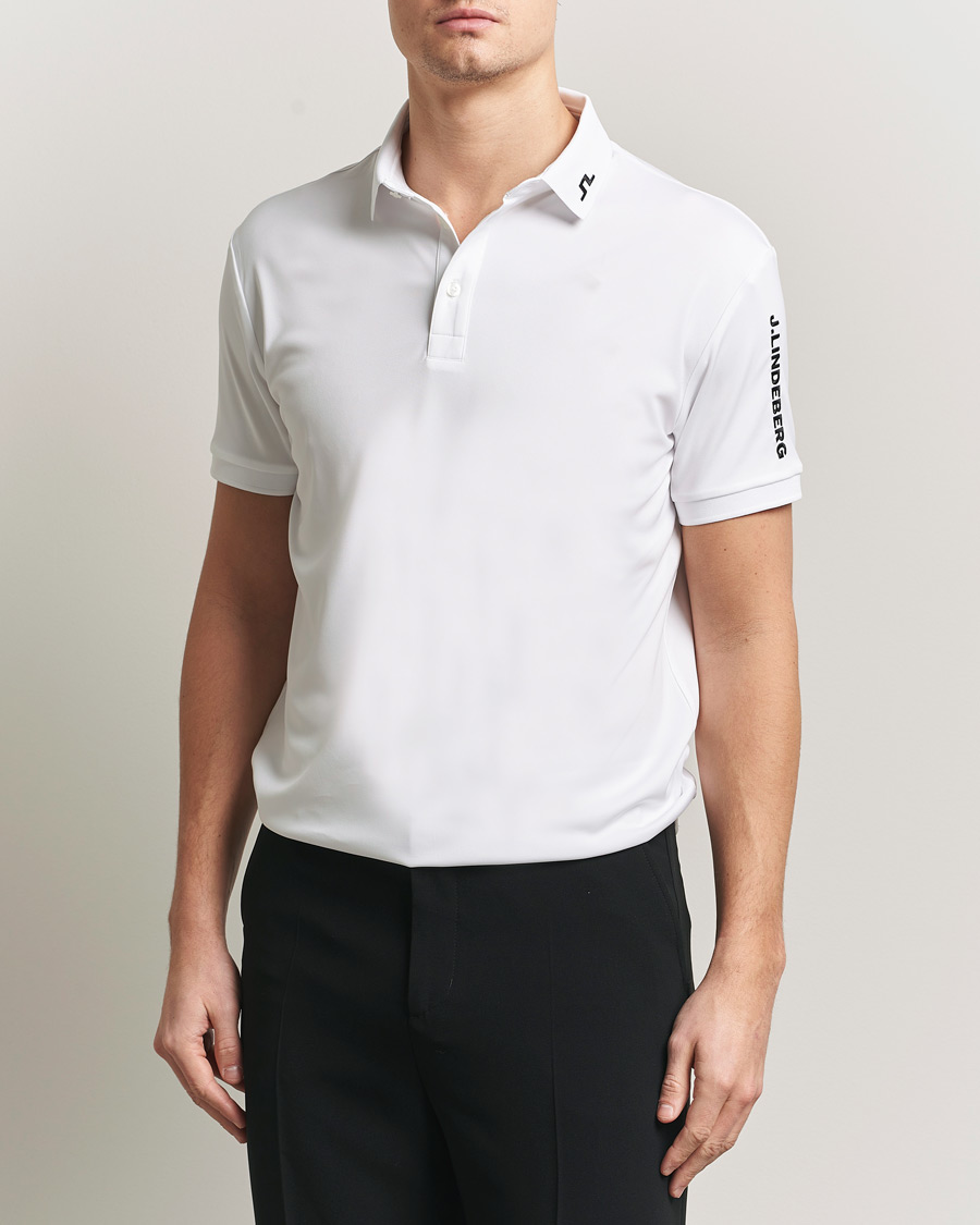 Herre | Pikéer | J.Lindeberg | Tour Tech Polo White