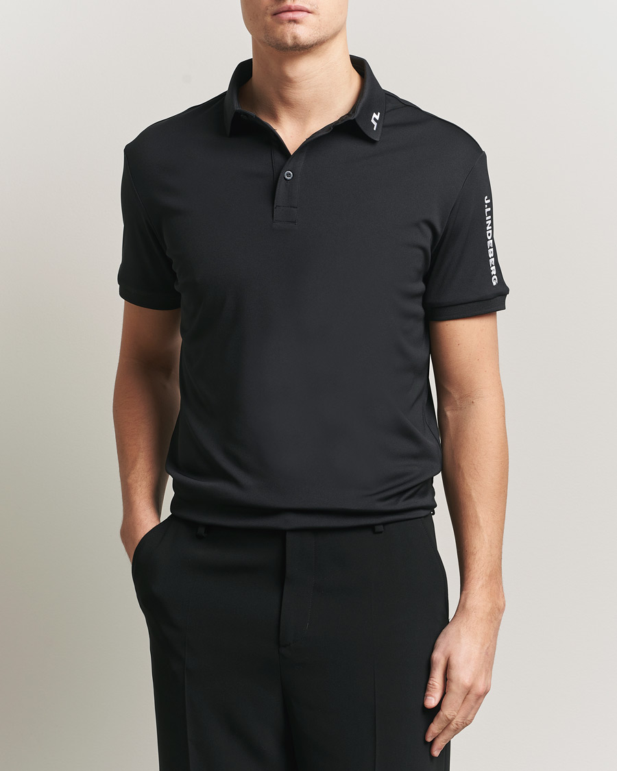 Herre | Pikéer | J.Lindeberg | Tour Tech Polo Black