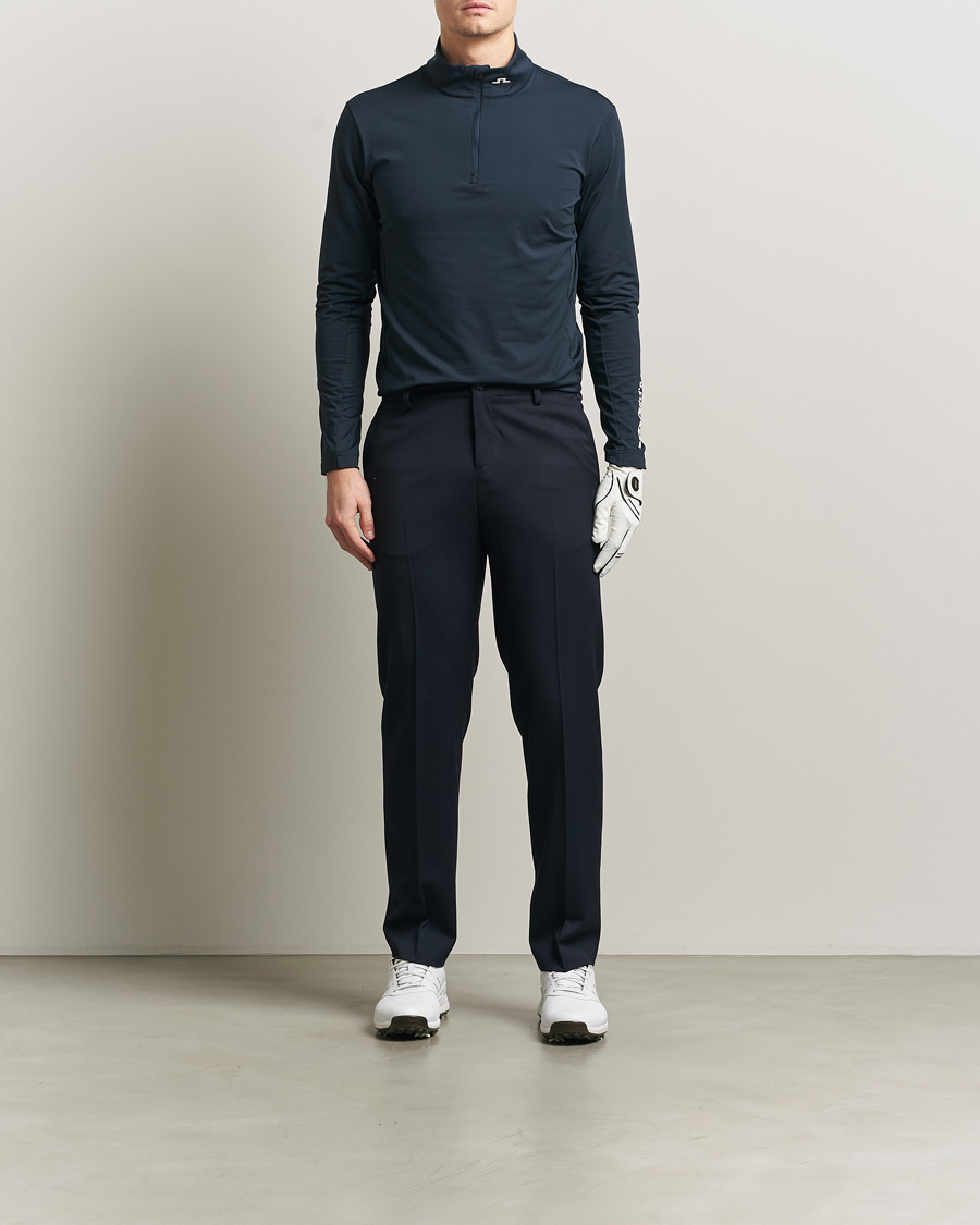Herre | Gensere | J.Lindeberg | Tour Tech Mid Layer Half Zip JL Navy