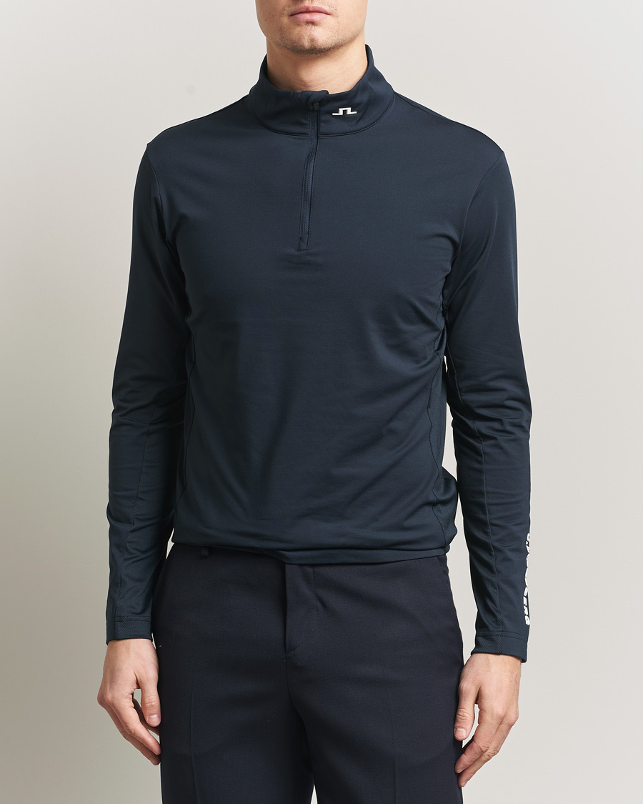 Herre | Gensere | J.Lindeberg | Tour Tech Mid Layer Half Zip JL Navy