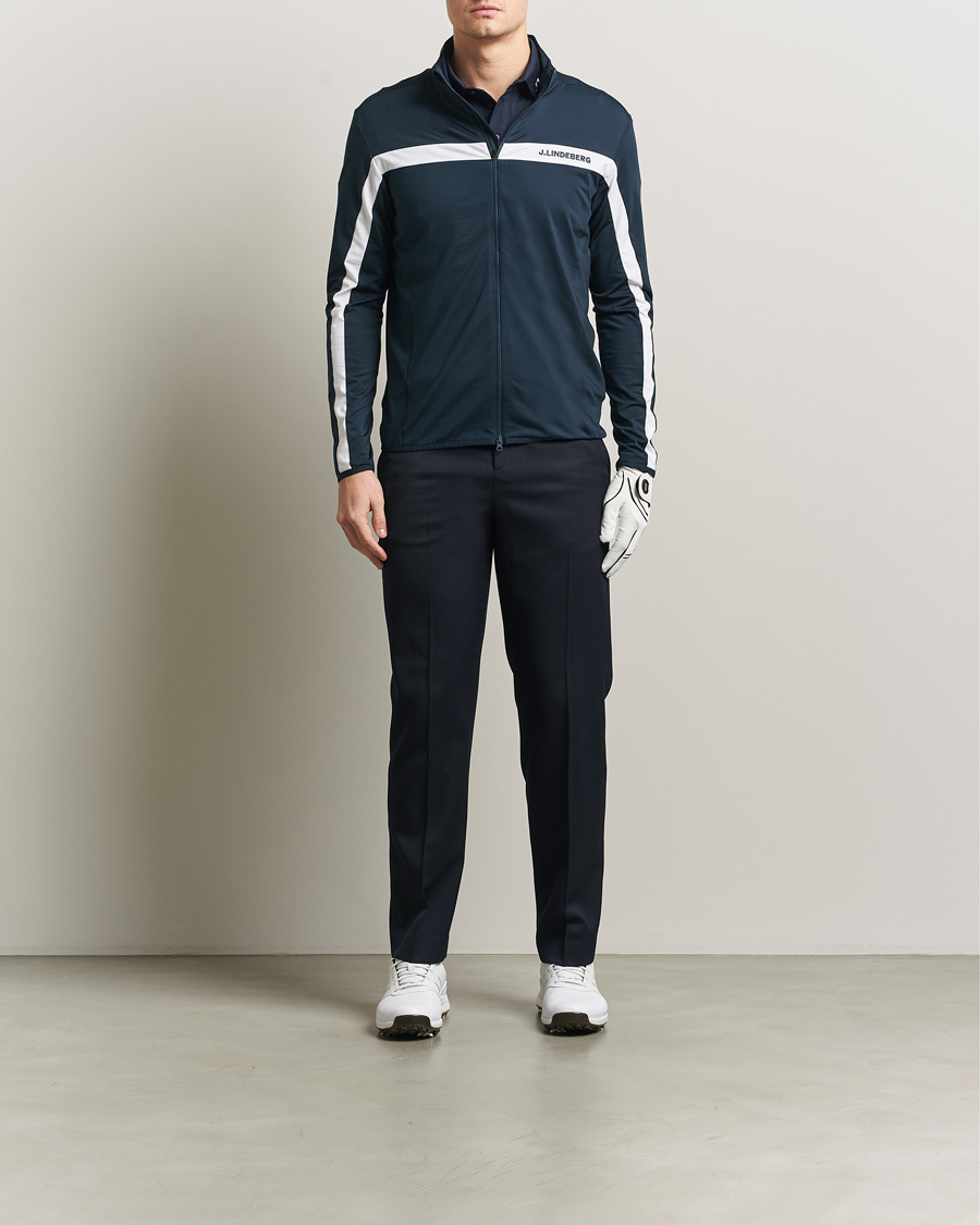 Herre | Gensere | J.Lindeberg | Jarvis Mid Layer Full Zip JL Navy