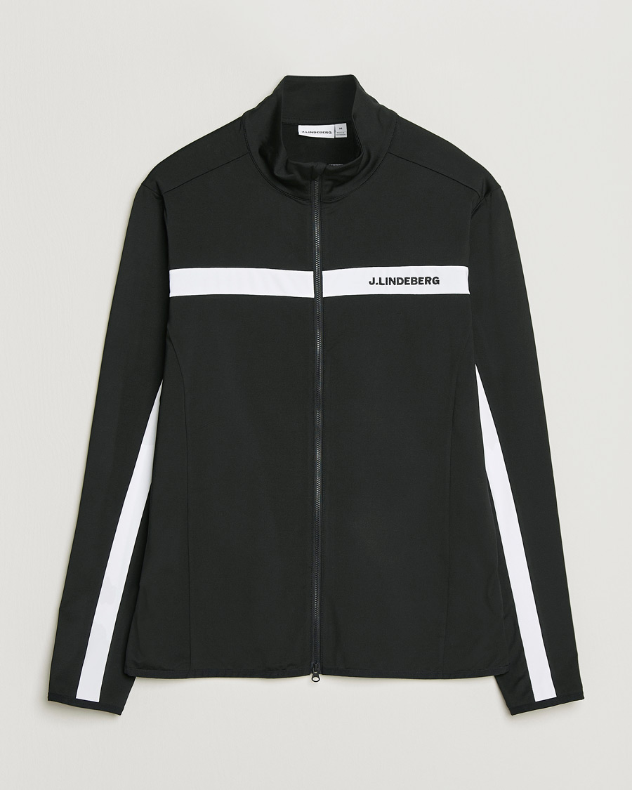 Herre | Gensere | J.Lindeberg | Jarvis Mid Layer Full Zip Black