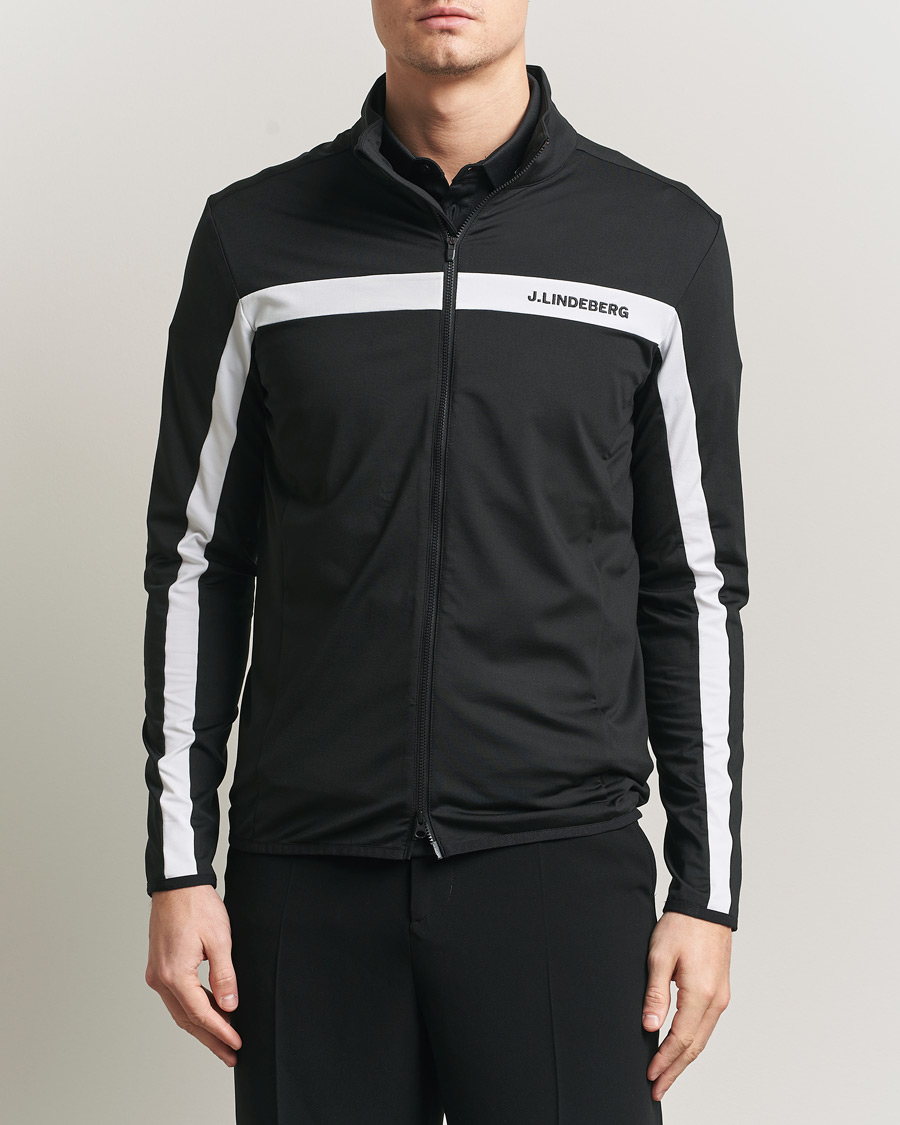 Herre | Gensere | J.Lindeberg | Jarvis Mid Layer Full Zip Black