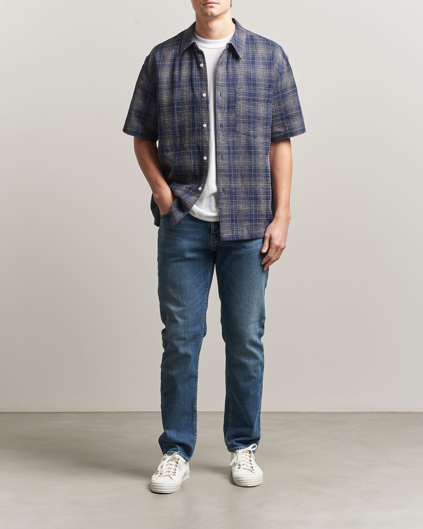 Herre | Bukser | Nudie Jeans | Solid Ollie Jeans Blue Blur