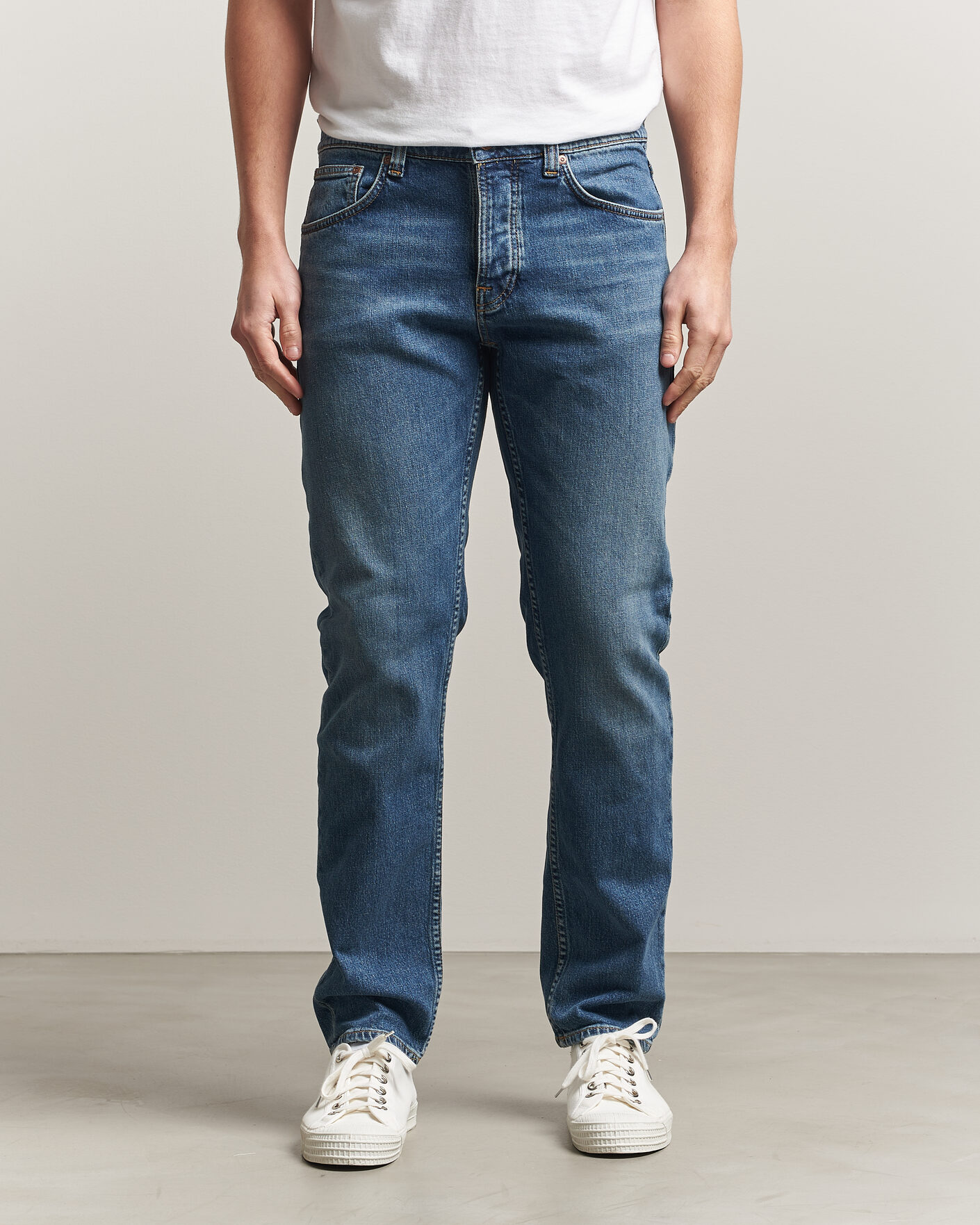 Herre | Bukser | Nudie Jeans | Solid Ollie Jeans Blue Blur