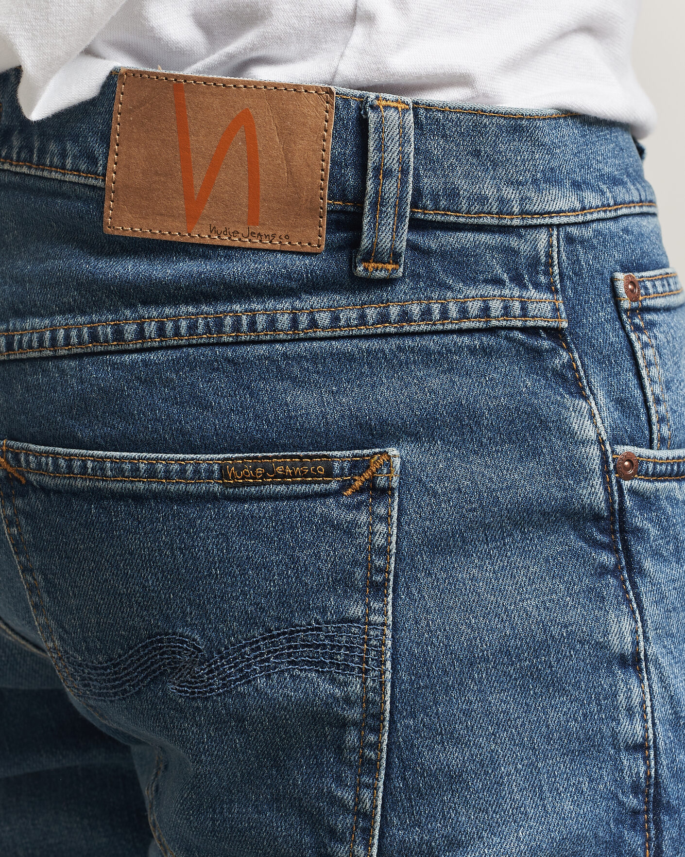 Herre | Bukser | Nudie Jeans | Solid Ollie Jeans Blue Blur