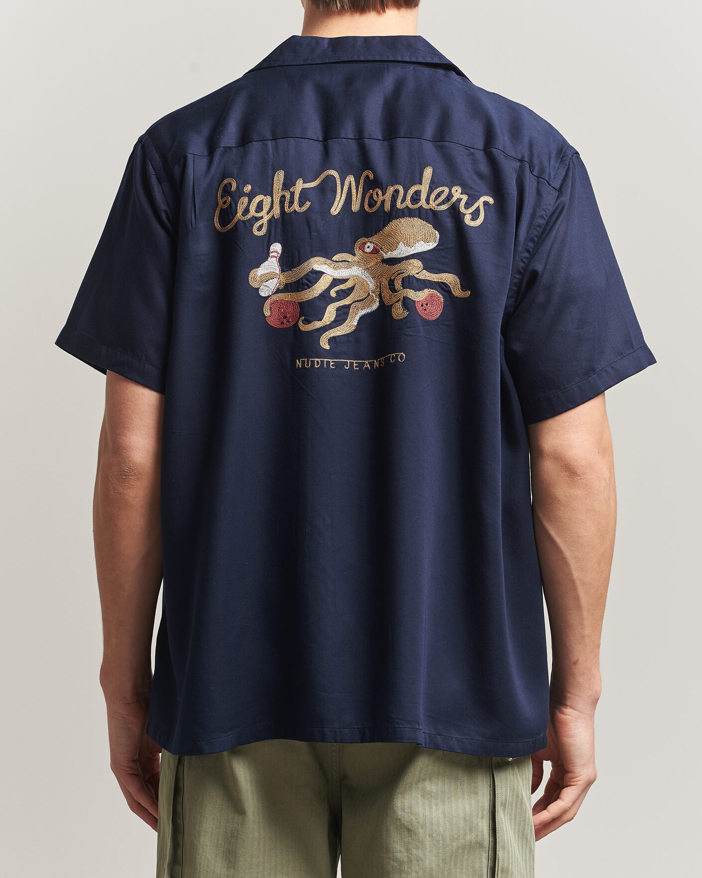 Herre | Skjorter | Nudie Jeans | Arthur Bowling Shirt Navy