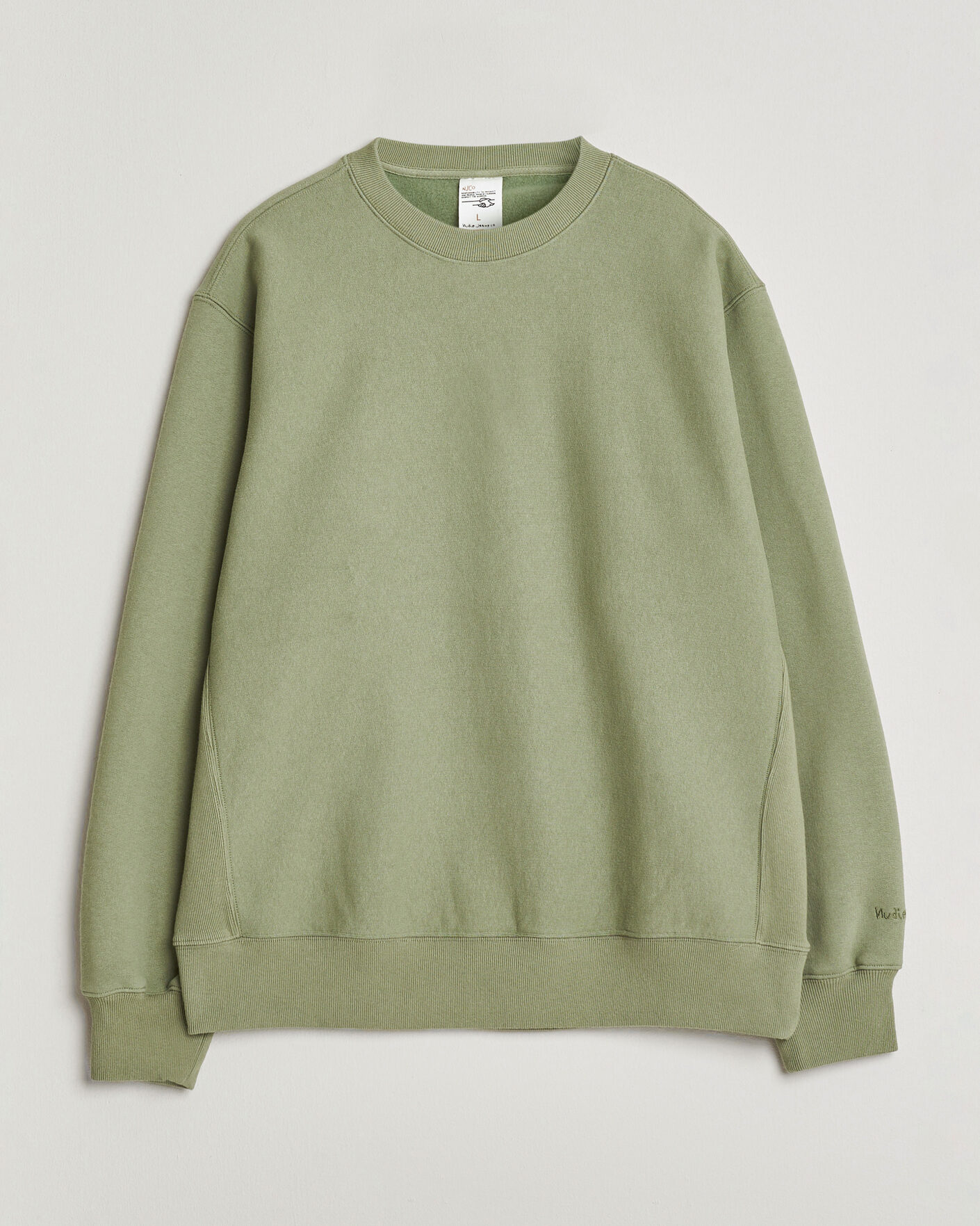 Herre | Gensere | Nudie Jeans | Hasse Crew Neck Sweatshirt Green